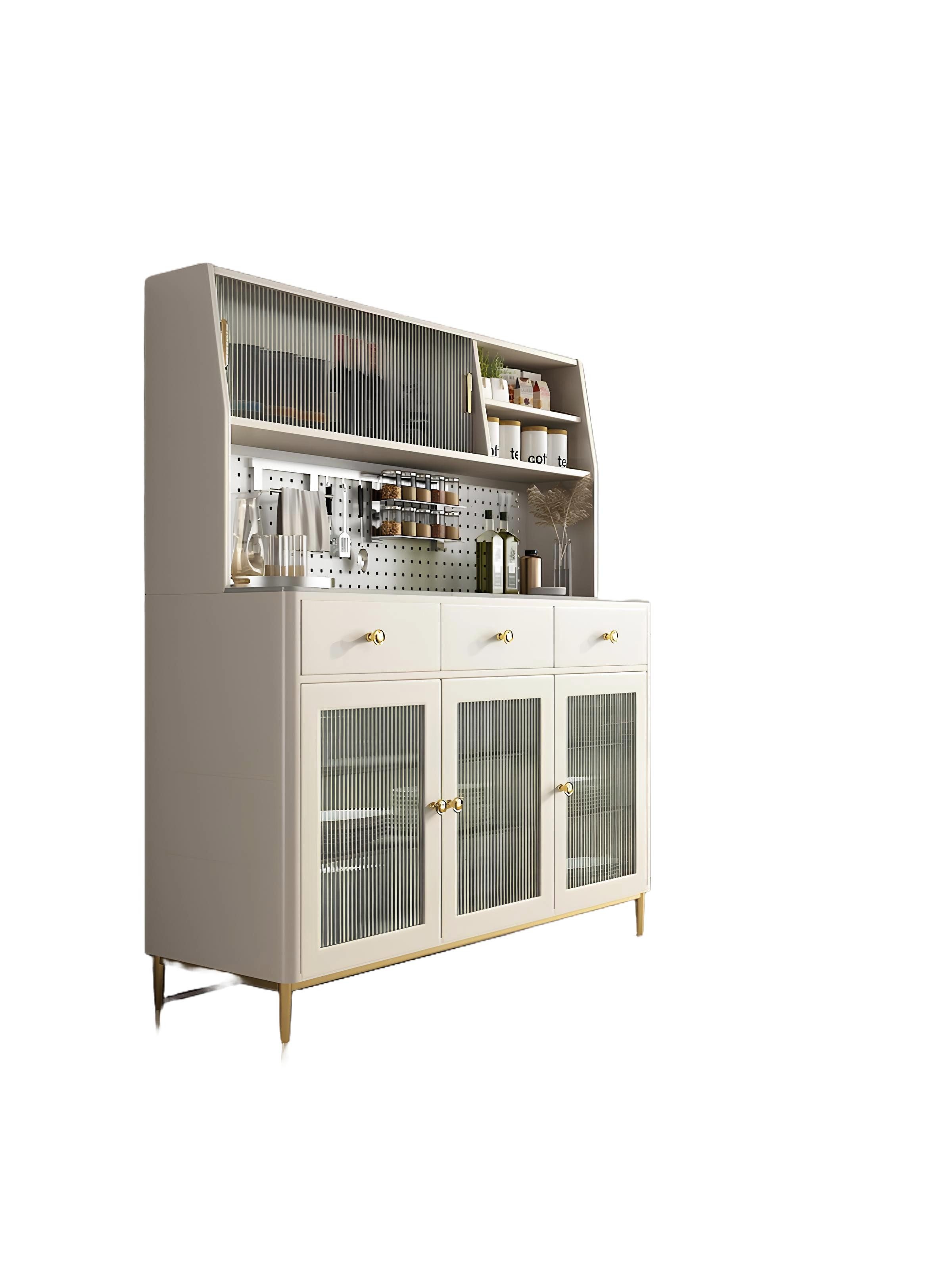 Xlmoebel Sideboard Hochglanz Anrichte im italienischen Stil für elegantes Ambiente (Anrichte, 1 St., Anrichte), Hergestellt in Europa