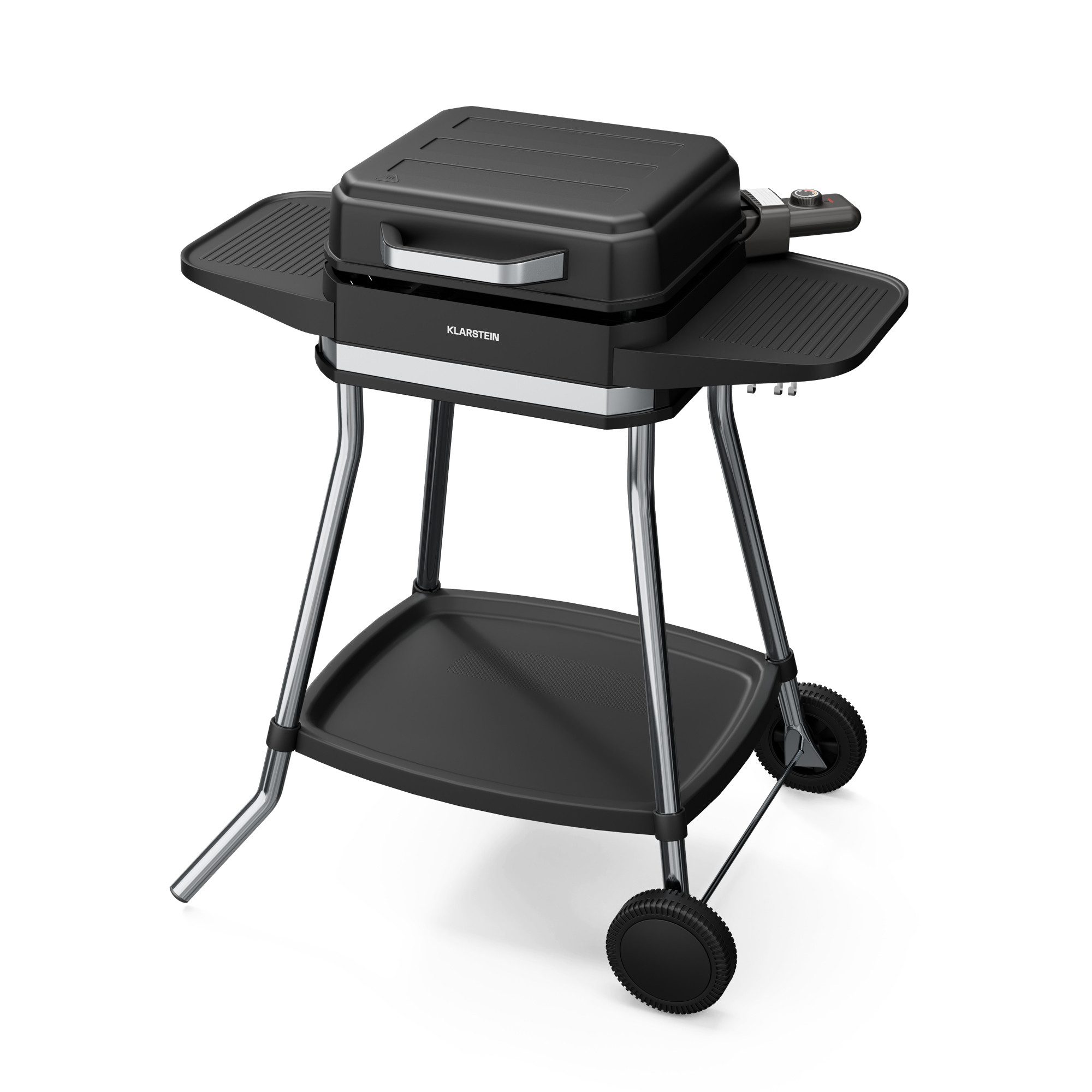 Klarstein Kontaktgrill Gatsby, 3050 W, Standgrill Garten BBQ Outdoor Grillplatte Mobil 3050W