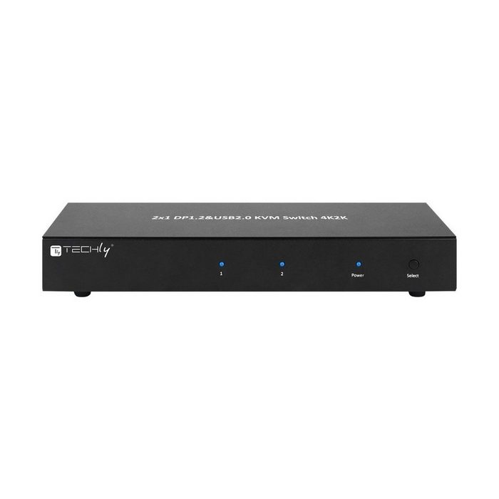 TECHLY KVM Switch 2 Port Display Port 1.2 PC