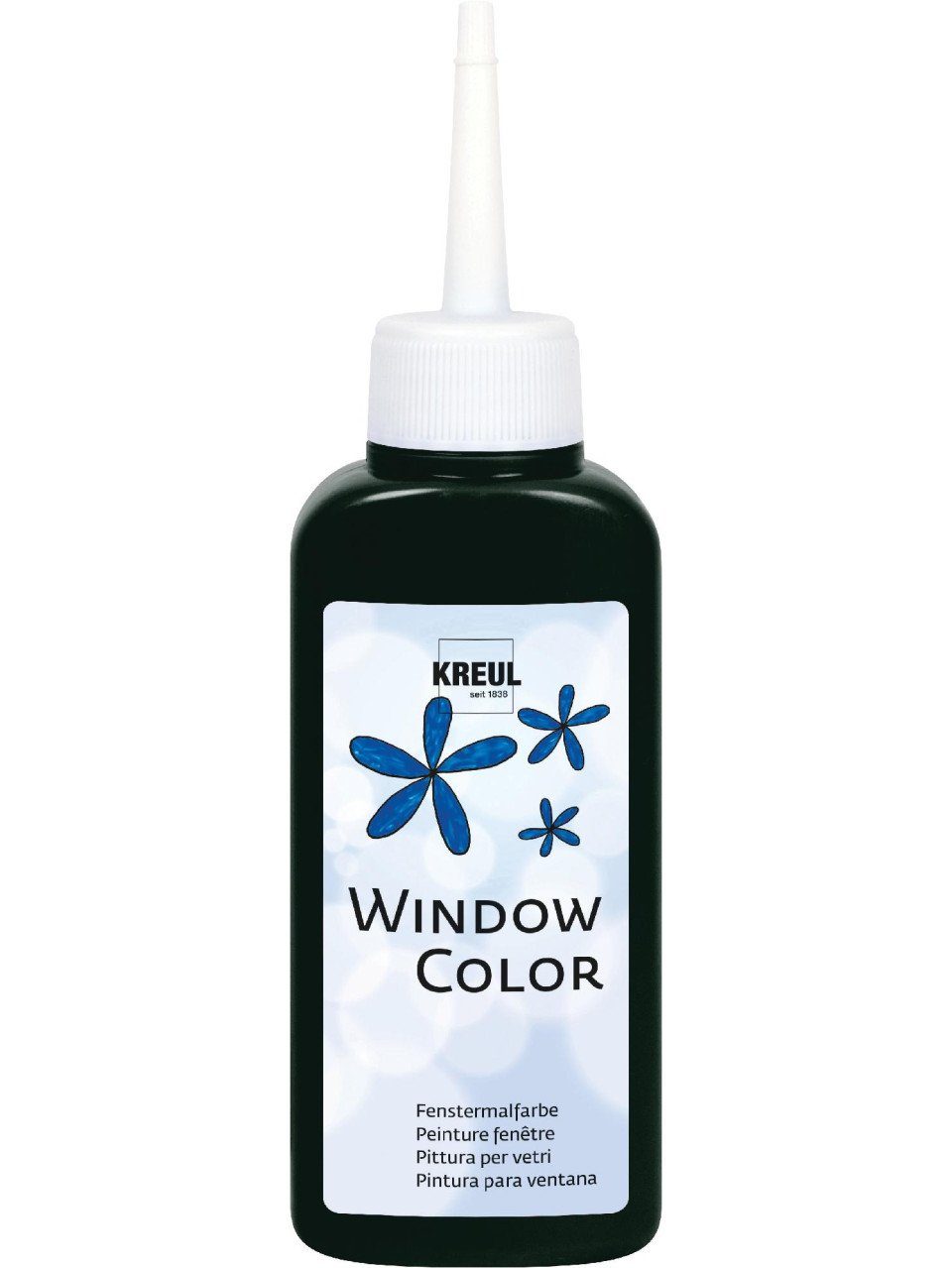 Bastelfarbe Kreul Window Color schwarz 80 ml