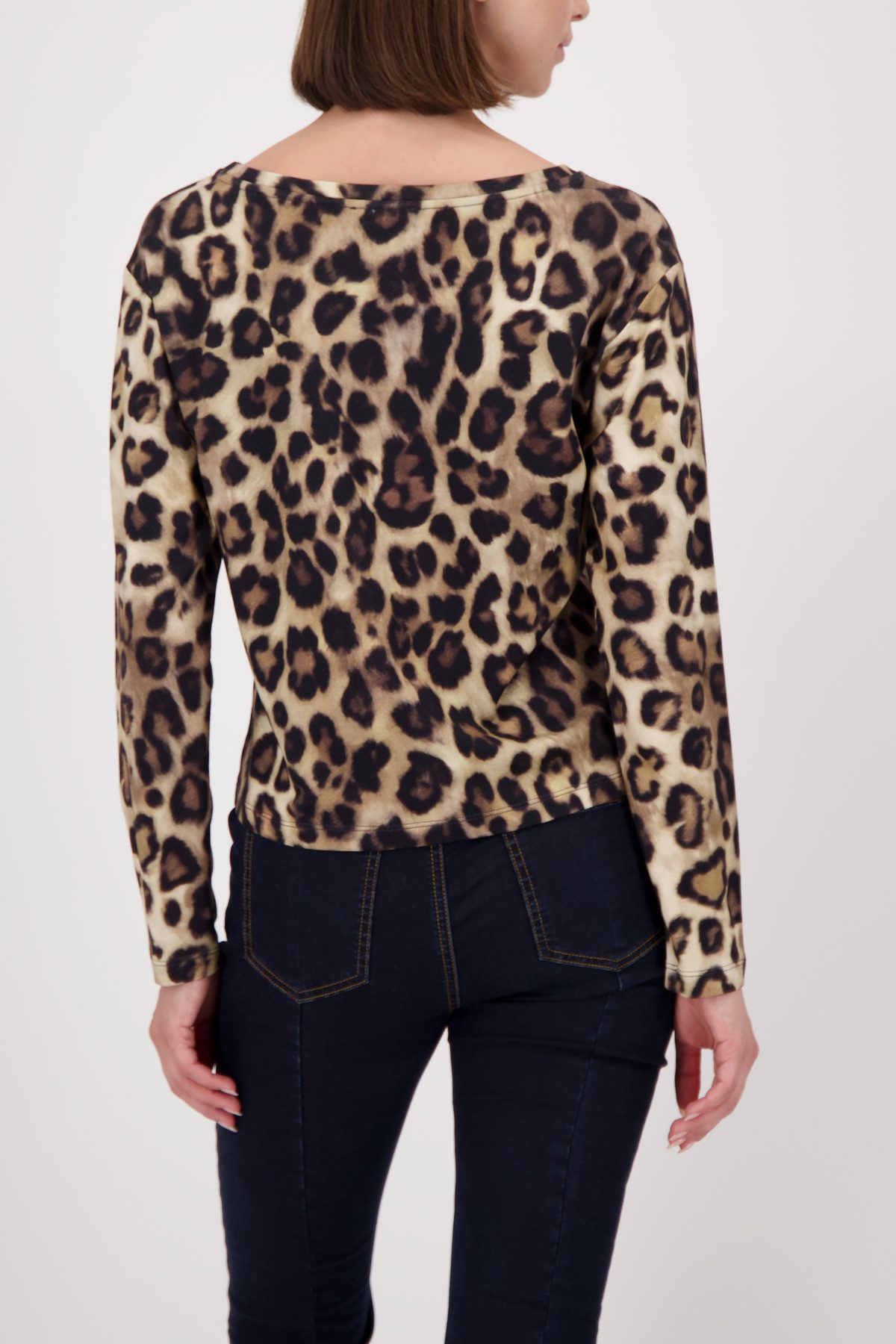 Monari Langarmshirt Shirt Leodruck Allover Regular günstig online kaufen