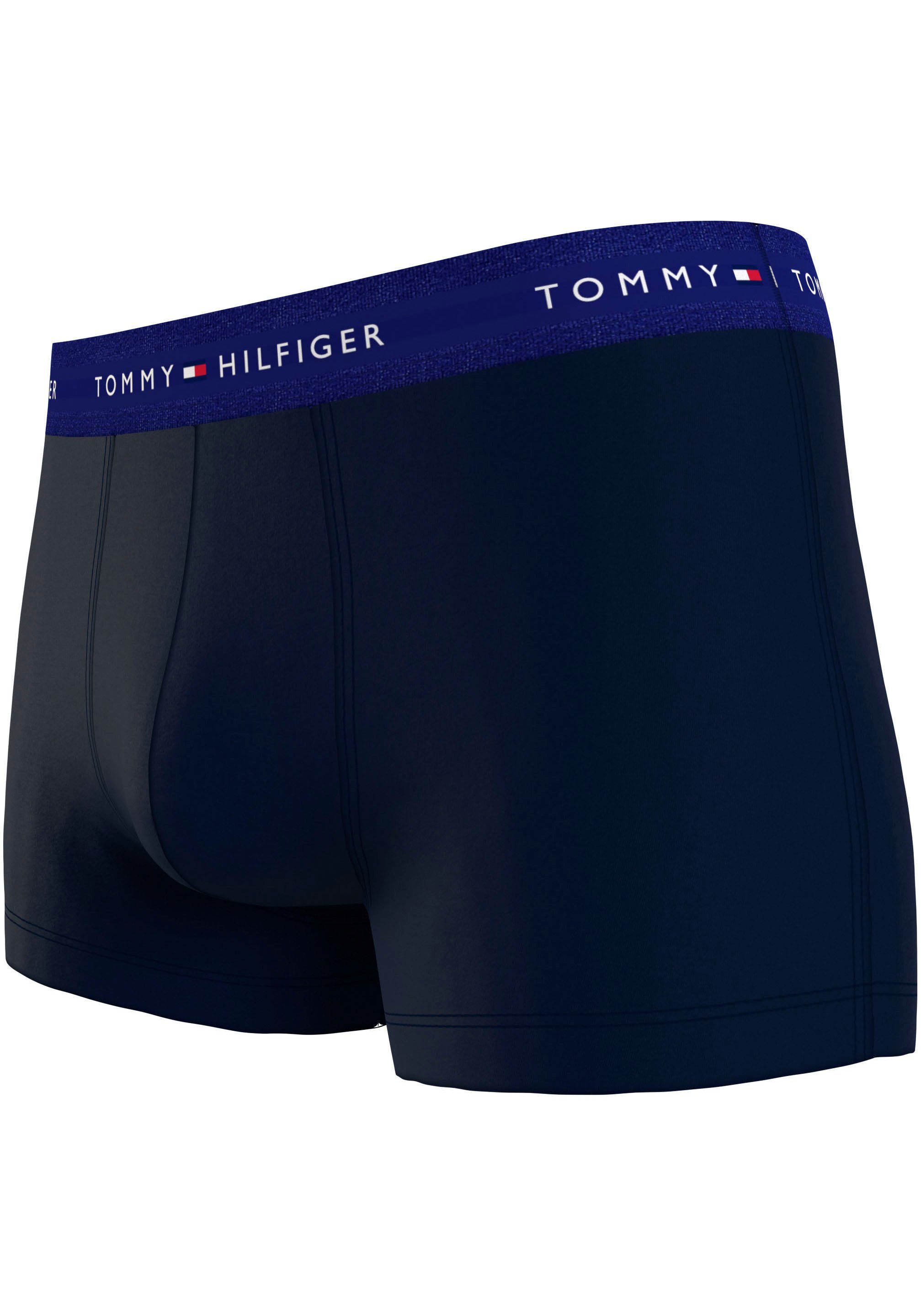 Tommy Hilfiger Underwear Trunk 5P Logo-Elastikbund 5er-Pack) mit TRUNK WB (Packung, lapis/green/blue/rouge/red 5-St