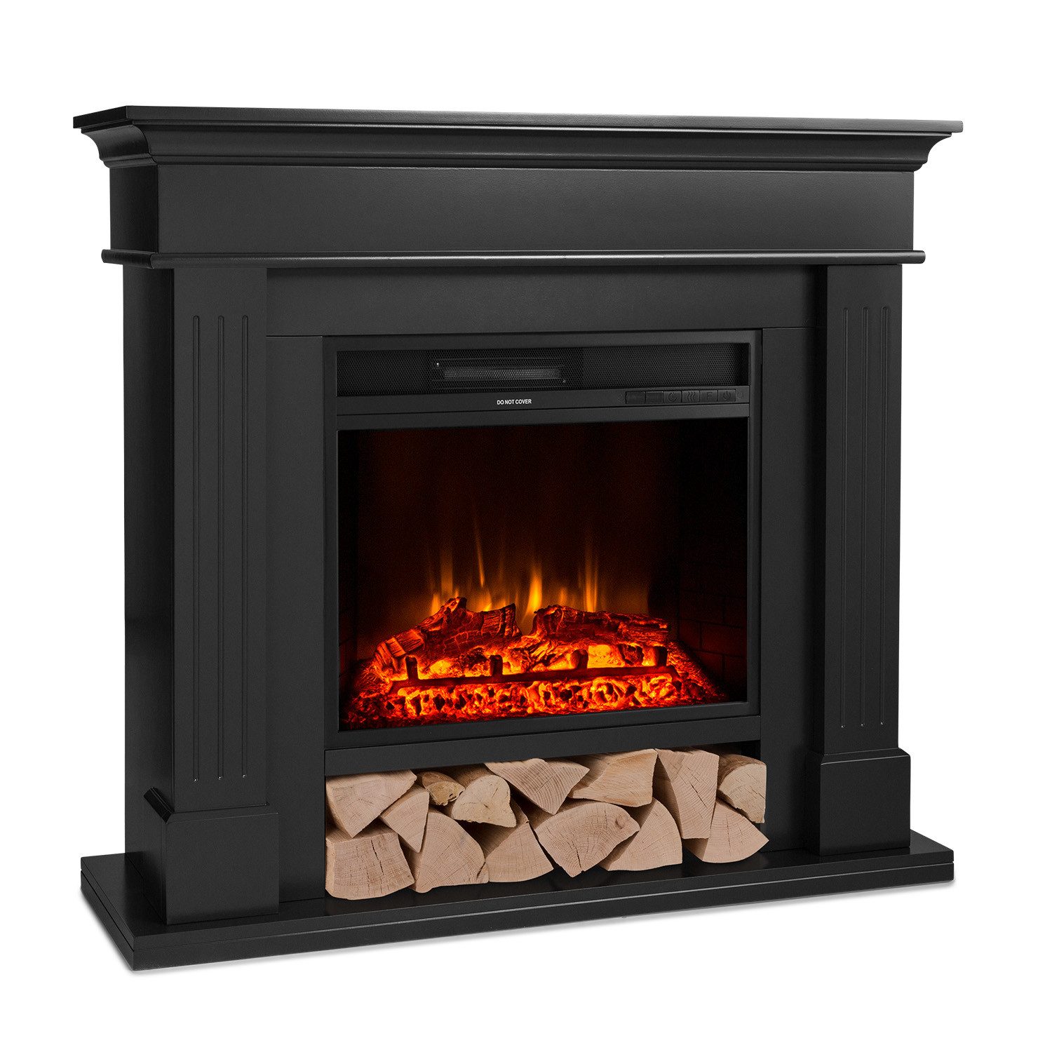 Klarstein Elektrokamin LasPilas, elektrischer Kaminofen mit Heizung LED-Bel günstig online kaufen