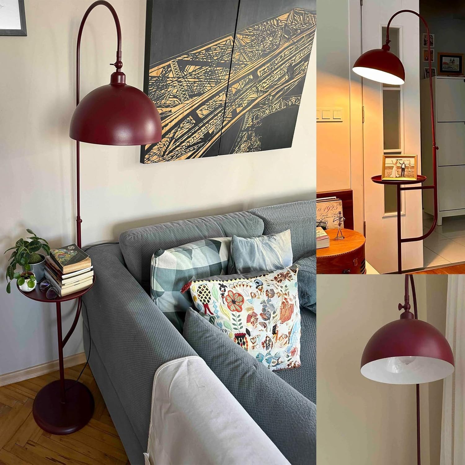 Bamyum Stehlampe Moderne Stehlampe aus Metall mit E27, verstellbarer Lampen günstig online kaufen