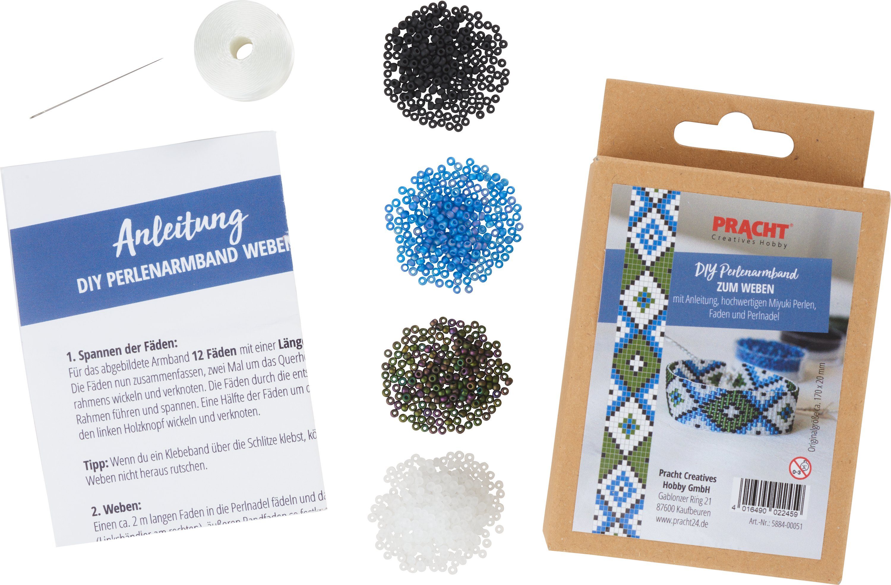 Pracht Schmuckset Bastelset Miyuki Perlenarmband Style, 17 cm x 2 cm