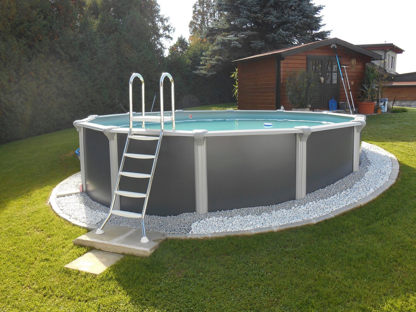 Thumbnail - KWAD Rundpool »Supreme« Design all in Premium Folie (Set, 7-tlg), ØxH: 360x132cm, inkl. Bodenisolationsset