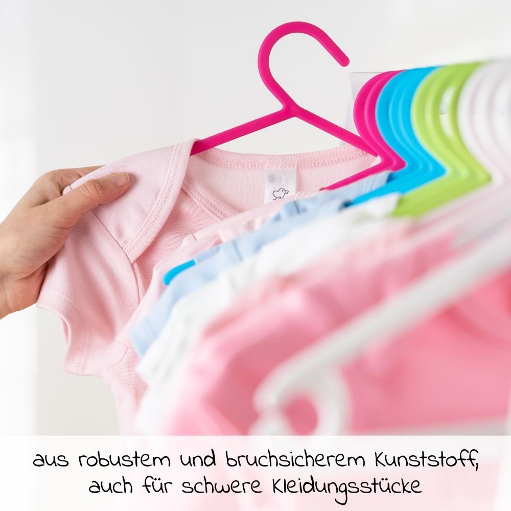 Bunt, 22 LaLoona Kinder & Stück Kinderkleiderbügel Babykleiderbügel Babys für Kleiderbügel