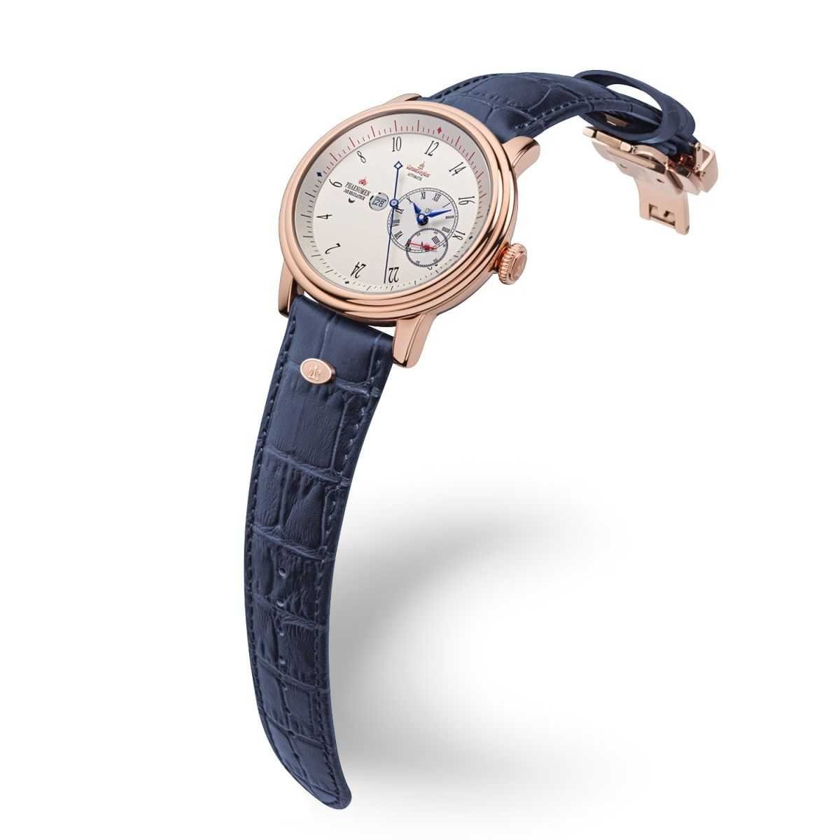Kronsegler Automatikuhr Phaenomen Regulateur rose-altweiss-arabisch 46 mm, Limitiert