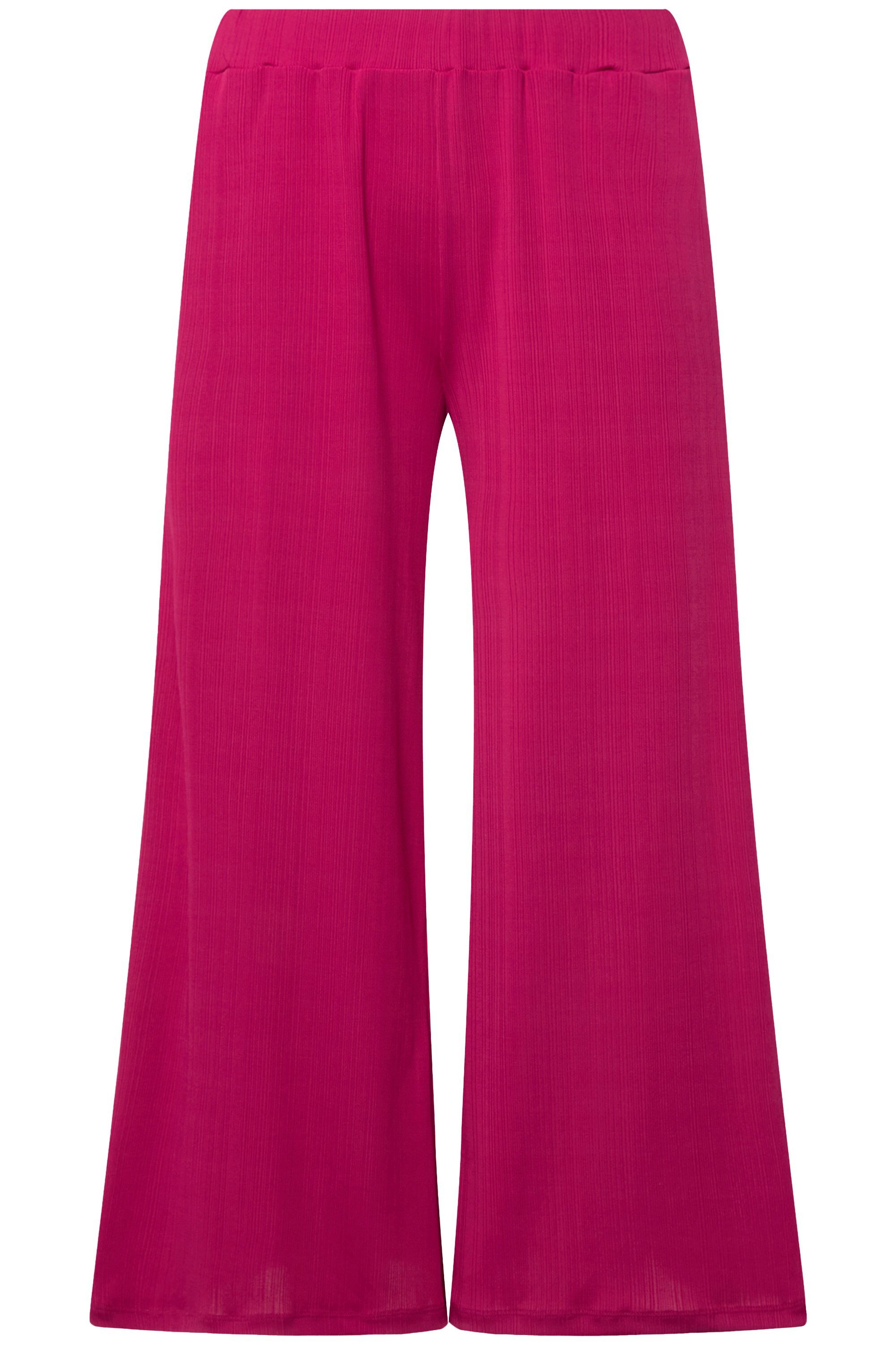 Ulla Popken Funktionshose Culotte Struktur wadenlang günstig online kaufen