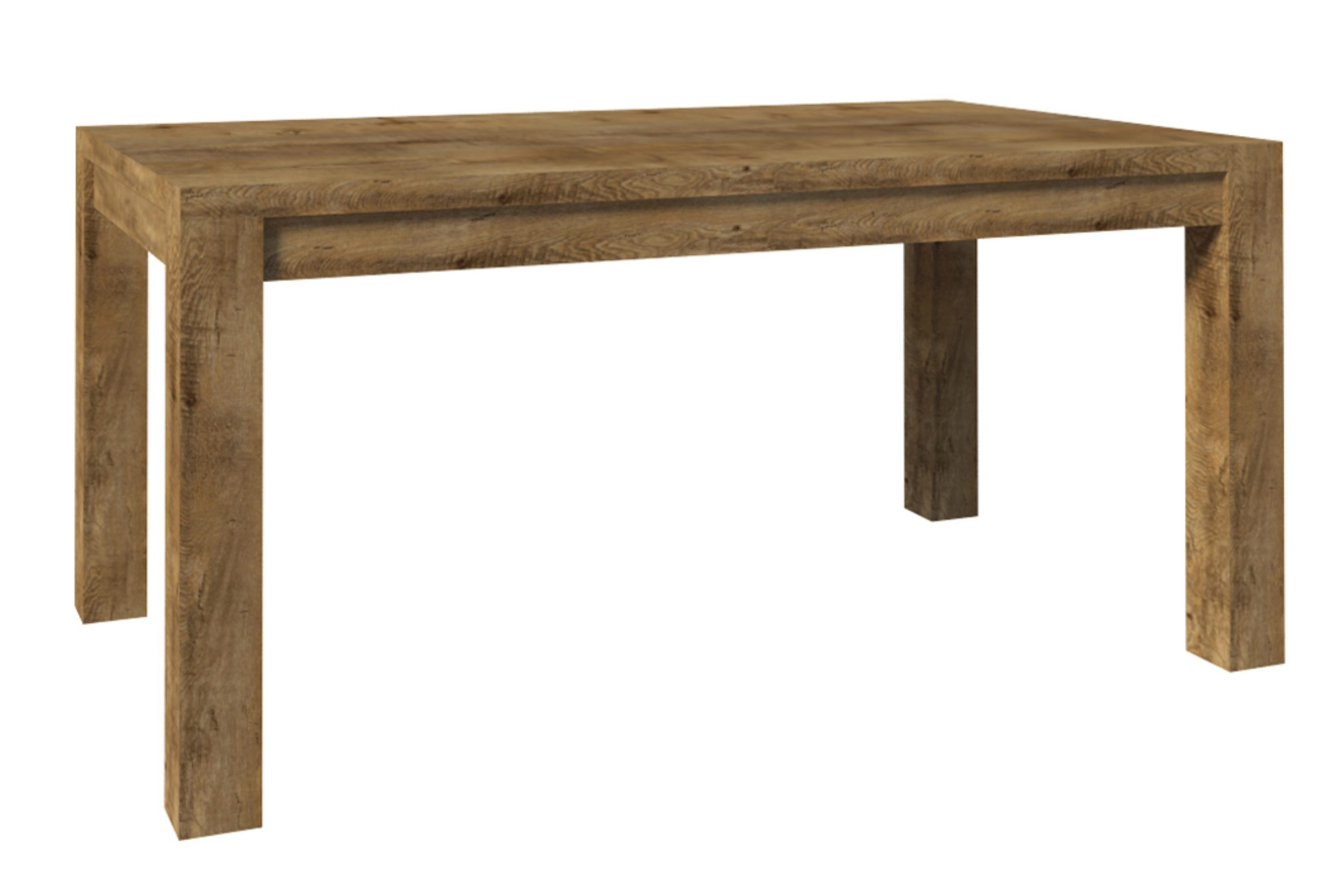 Konsimo Esstisch RABO Wohnzimmertisch der Form rechteckige Holztextur, 160x90cm, Tisch, Tischplatte