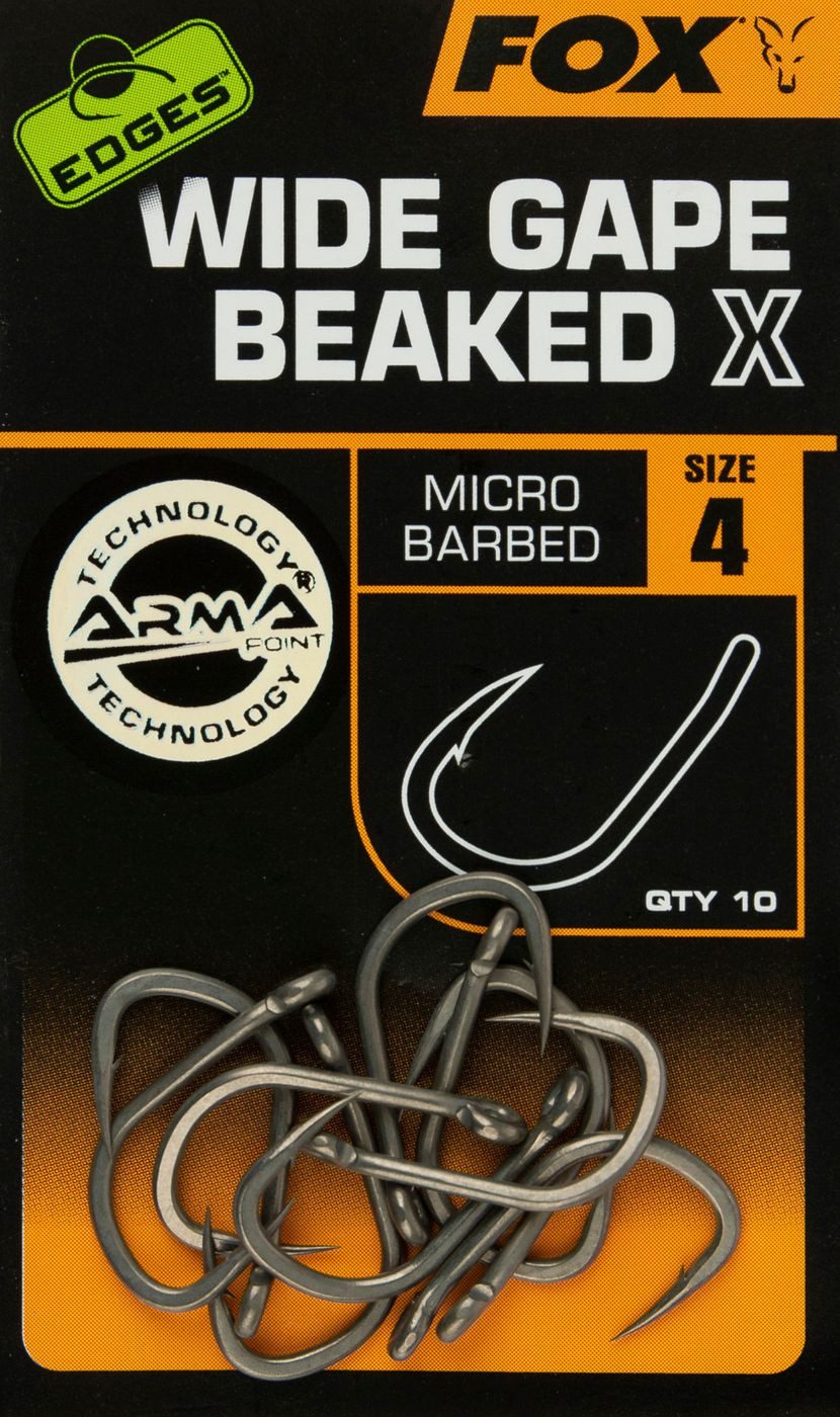 Karpfenhaken Fox Edges Wide Gape Beaked X - 10 Karpfenhaken