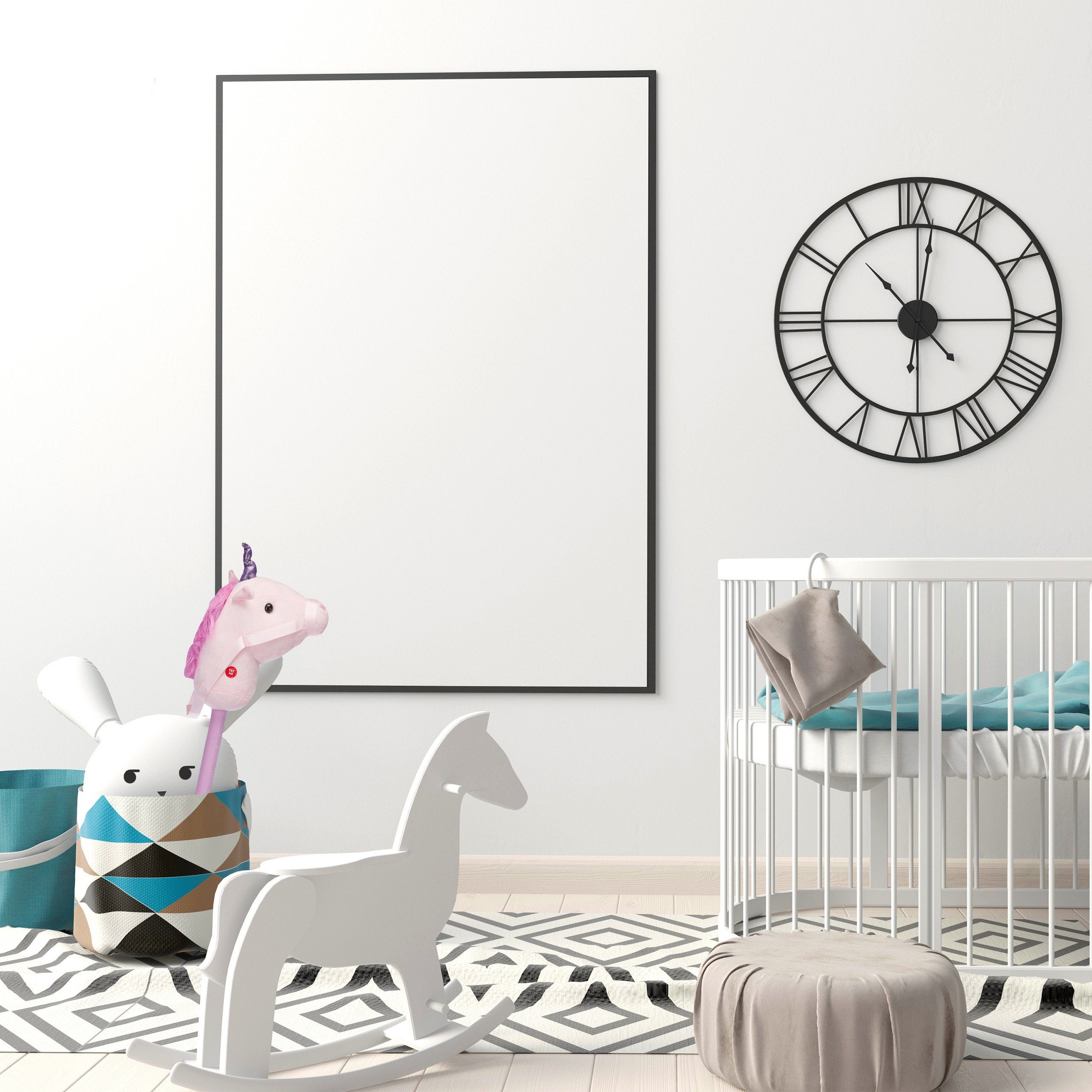 relaxdays Steckenpferd Einhorn mit Sound