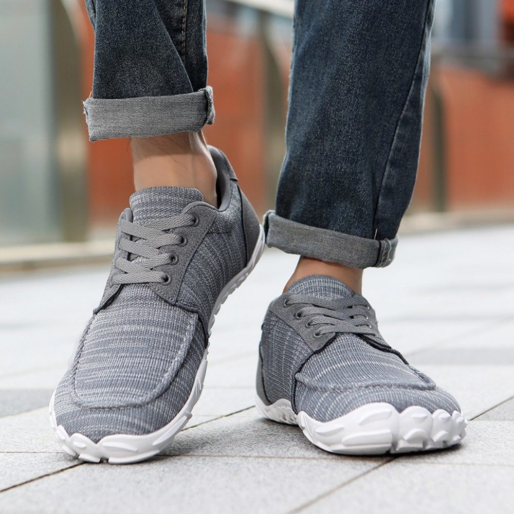 HUSK'SWARE Barfußschuh (Leicht & Dämpfend, Freizeit- und Outdoor Schuhe Unisex, Leichte Freizeitschuhe, Atmungsaktiv, Unisex Wanderschuhe) Bequeme Outdoor-Sneaker mit breiter Zehenbox