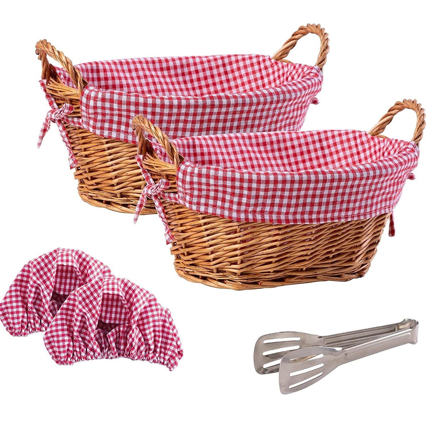 eGenuss Brotkorb eGenuss Brotkörbe mit seitlichen Griffen und abnehmbarem Stoffbezug, Weide