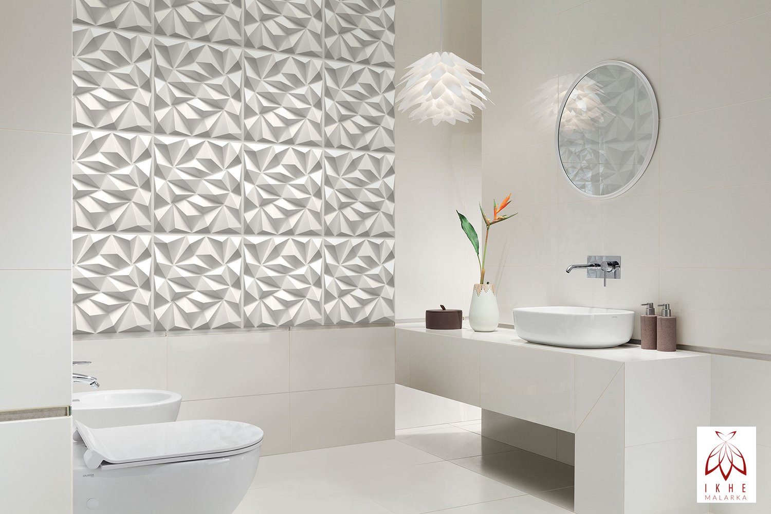 IKHEMalarka 3D Wandpaneel 3D Paneele PVC Kunststoffpaneele, BxL: 50,00x50,0 günstig online kaufen