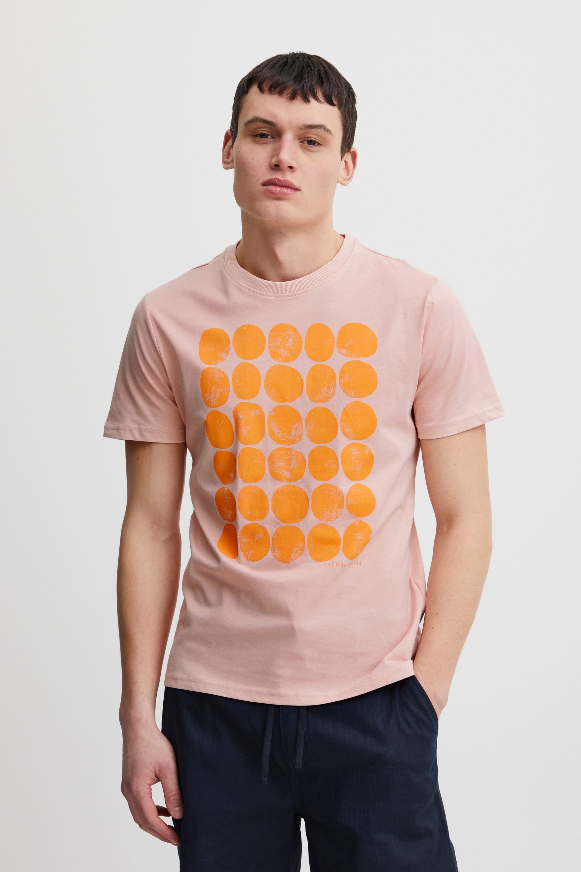 Casual Friday T-Shirt CFThor printed tee - 20504716 Rose Smoke (141506) | T-Shirts
