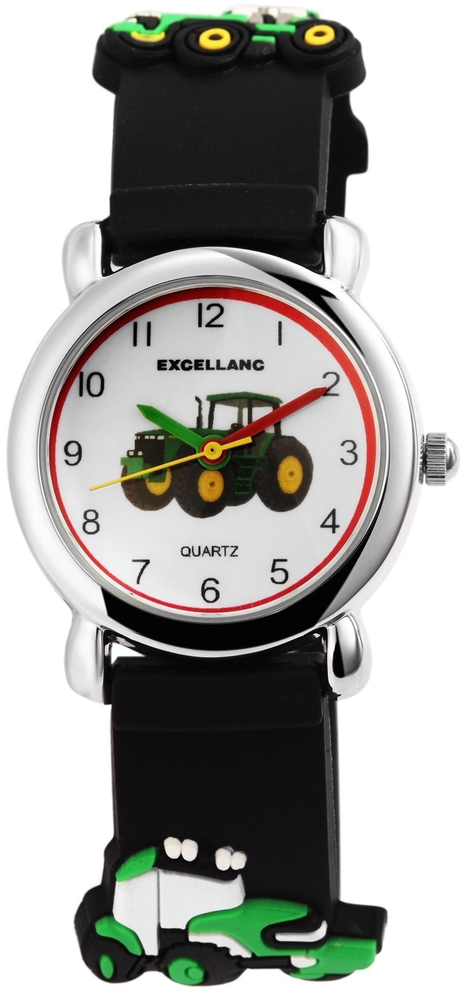 Excellanc Quarzuhr 4500028 Kinderarmbanduhr mit Silikonarmband (4500028), Traktor