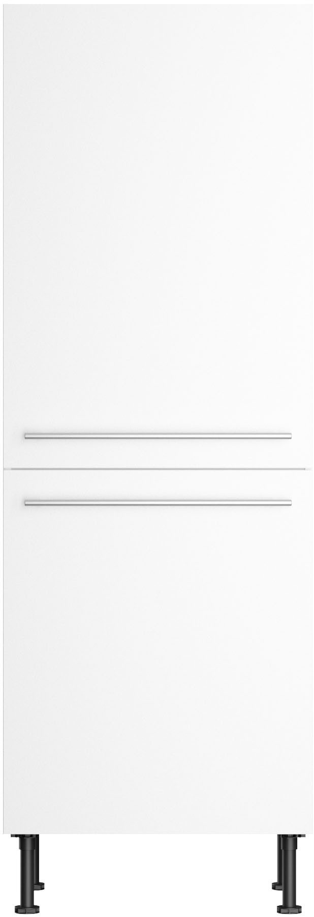 KOCHSTATION Midischrank KS-Bern2 Breite 60 cm, Höhe 176,6 cm, 2 Türen verlascht, 3 Einlegeböden