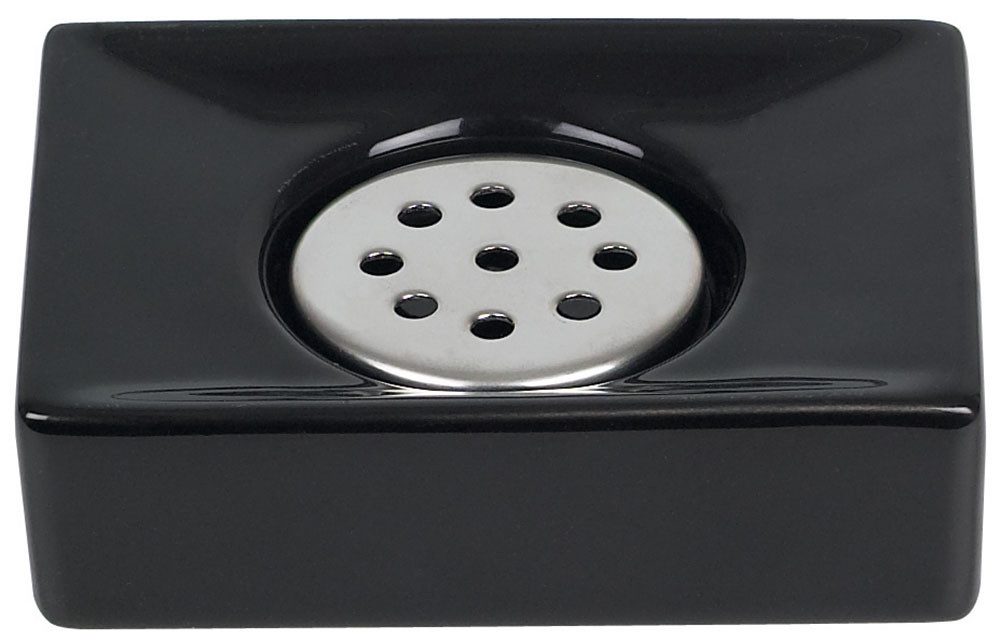spirella Badaccessoire-Set spirella Seifenschale Quadro Schwarz