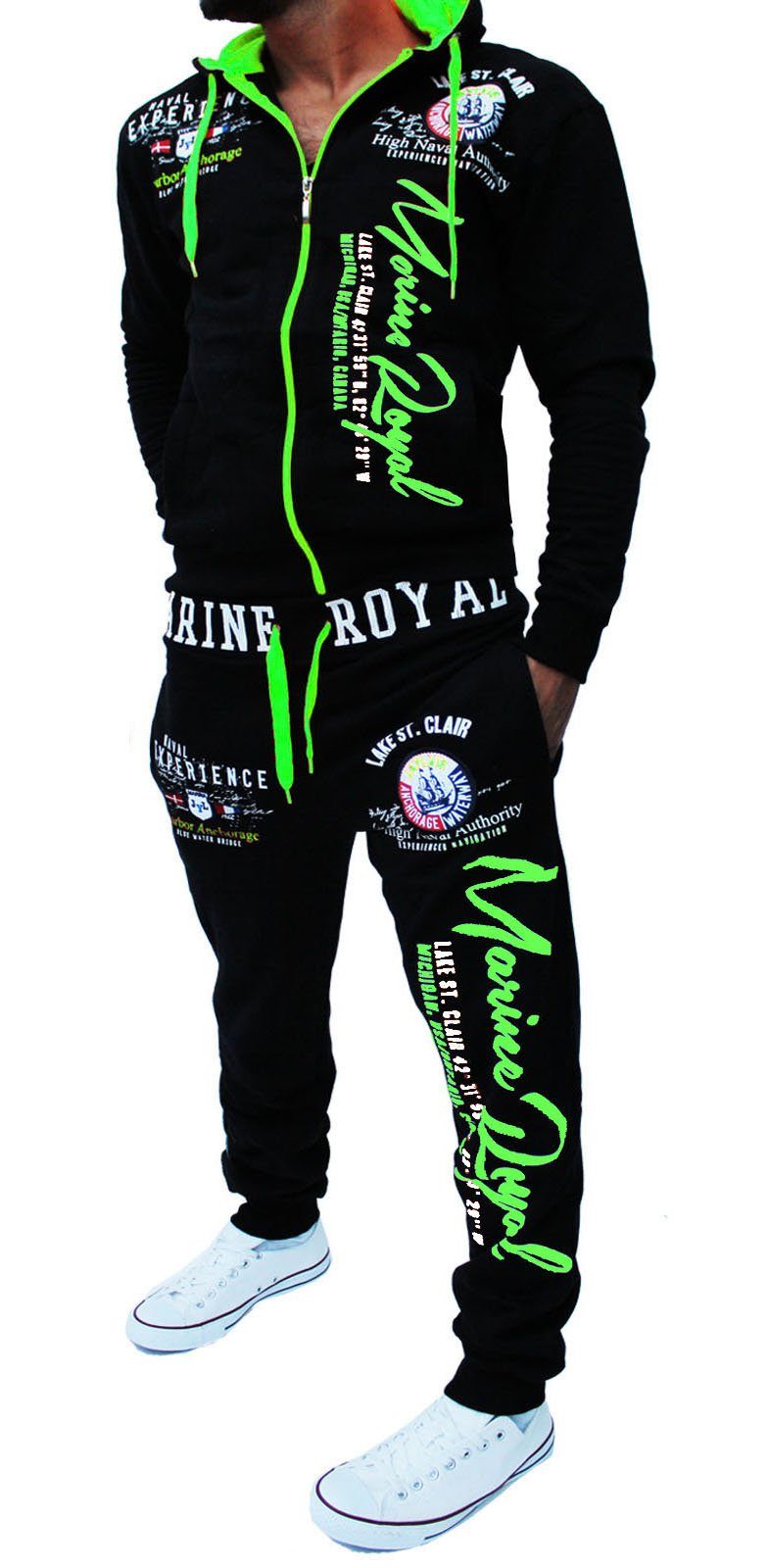 Jaylvis Jogginganzug Marine Royal Herren Trainingsanzug günstig online kaufen