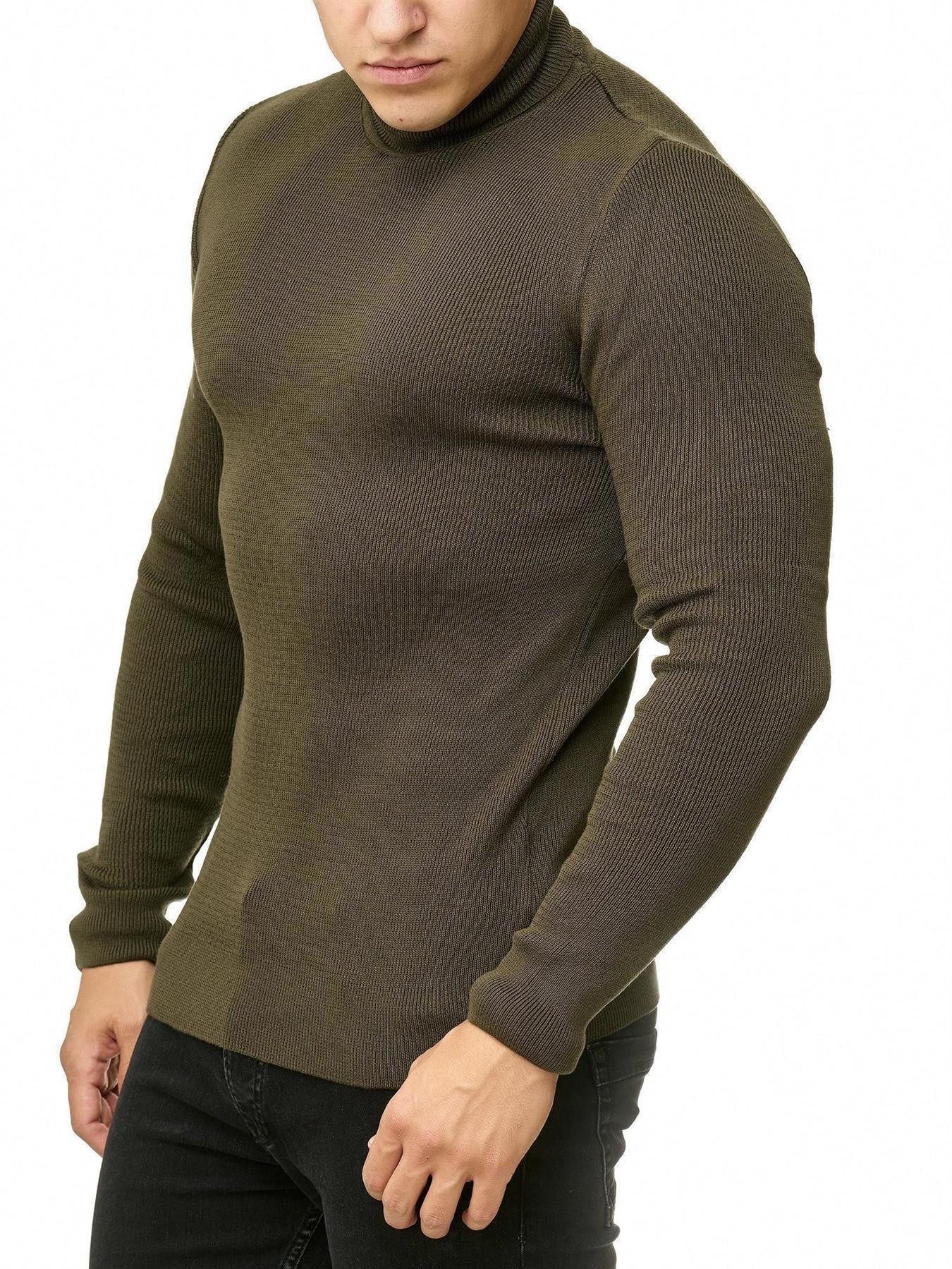 Strickpullover Red Bridge Herren Strickpullover Rollkragen- Pullover Soft Basic