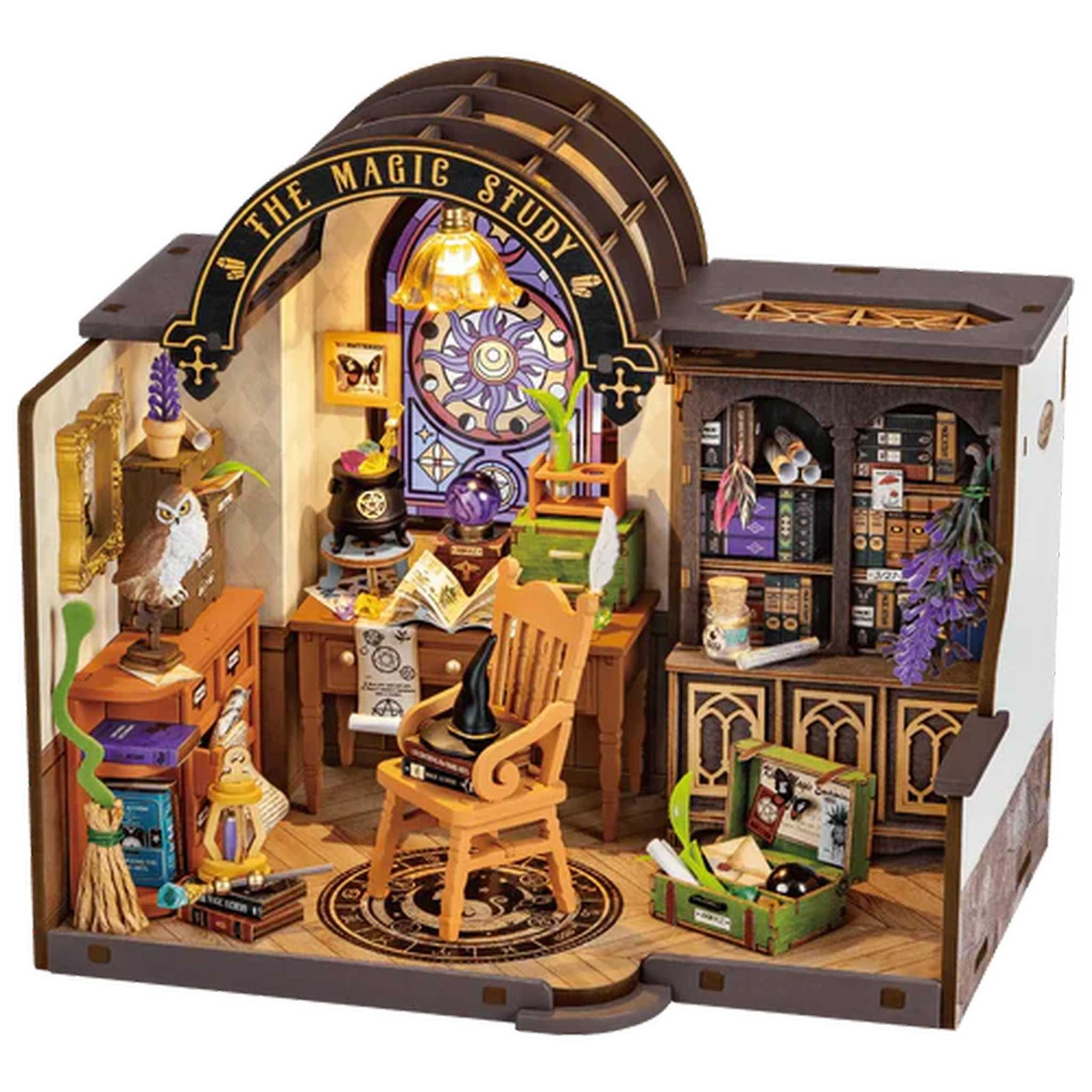 Robotime 3D-Puzzle DG166 - Das magische Arbeitszimmer (Rolife), Puzzleteile günstig online kaufen