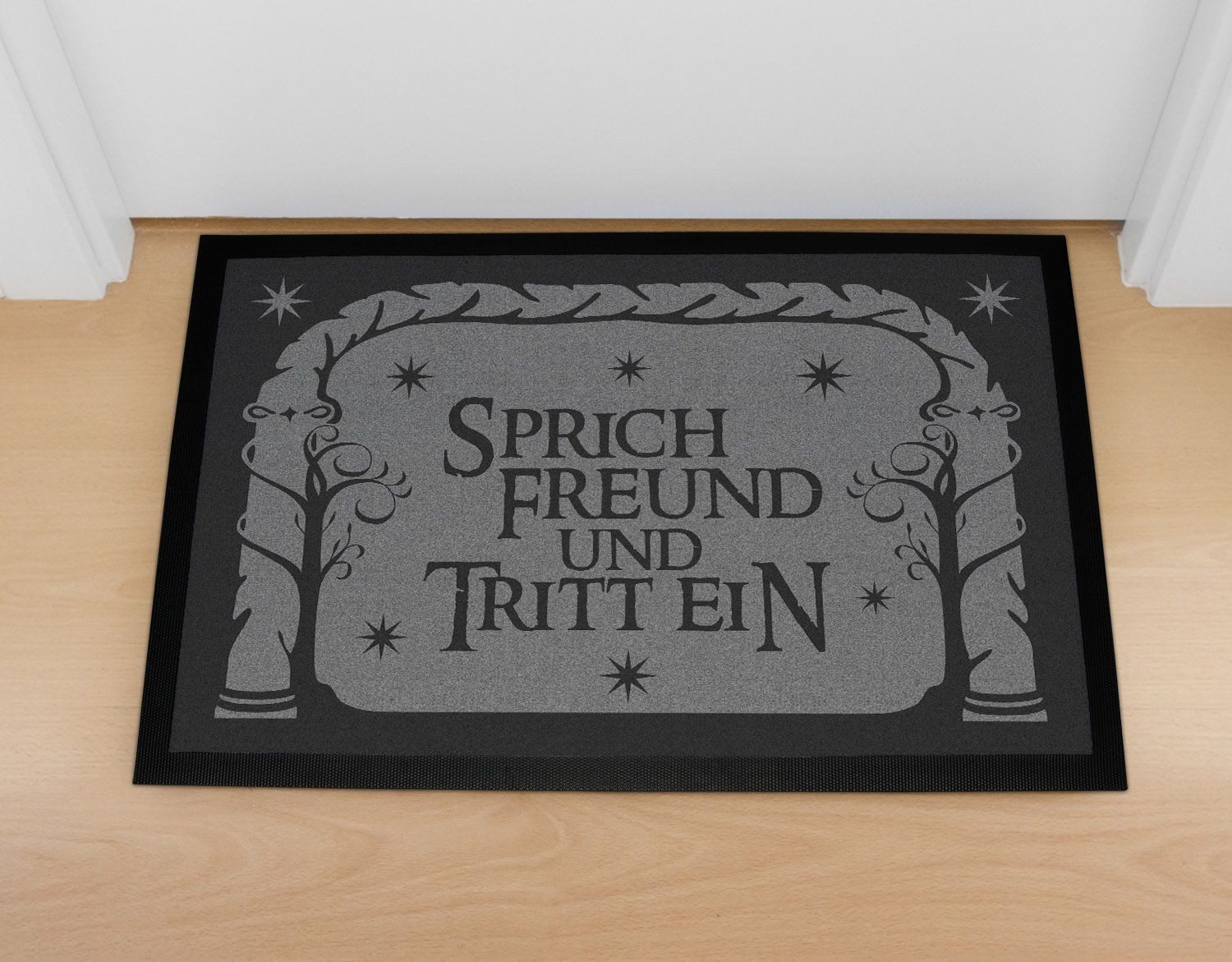 MoonWorks Fußmatte Fußmatte mit Spruch Sprich Freund und tritt ein Losungsw günstig online kaufen