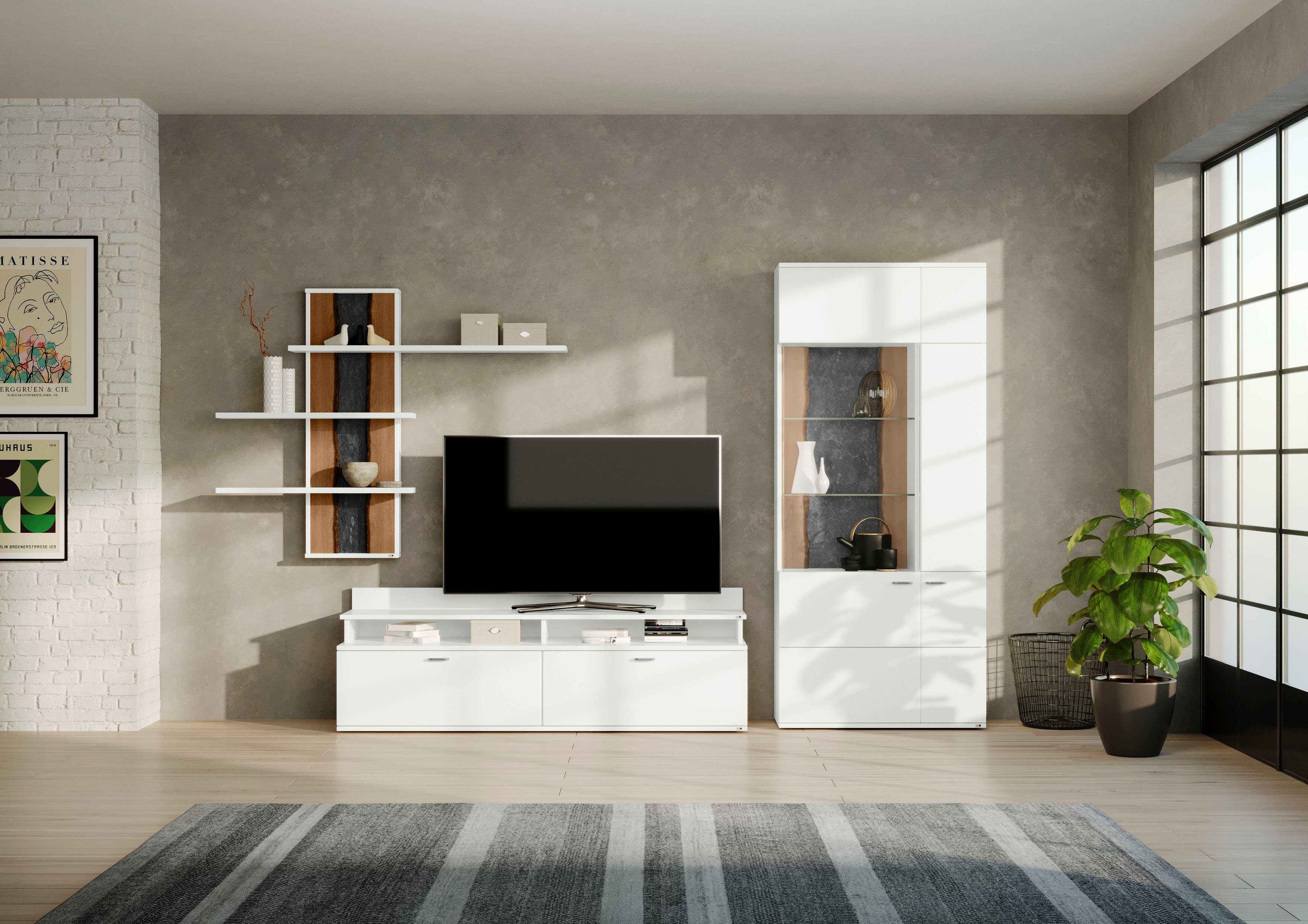 set one by Musterring Wohnwand TACOMA, (Set, 4-St), Typ 55, mit Wandregal