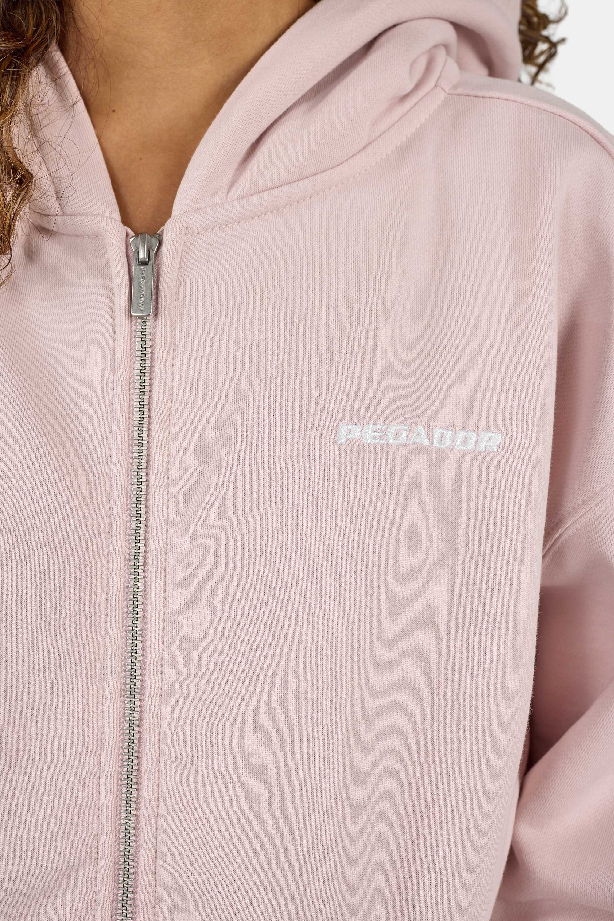PEGADOR Kapuzensweatjacke Clarita Oversized Sweatjacket Baumwollmischung, oversize