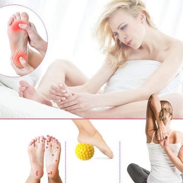 GelldG Massagegerät Fußmassage Igelball Roller Massageball für Plantarfasziitis