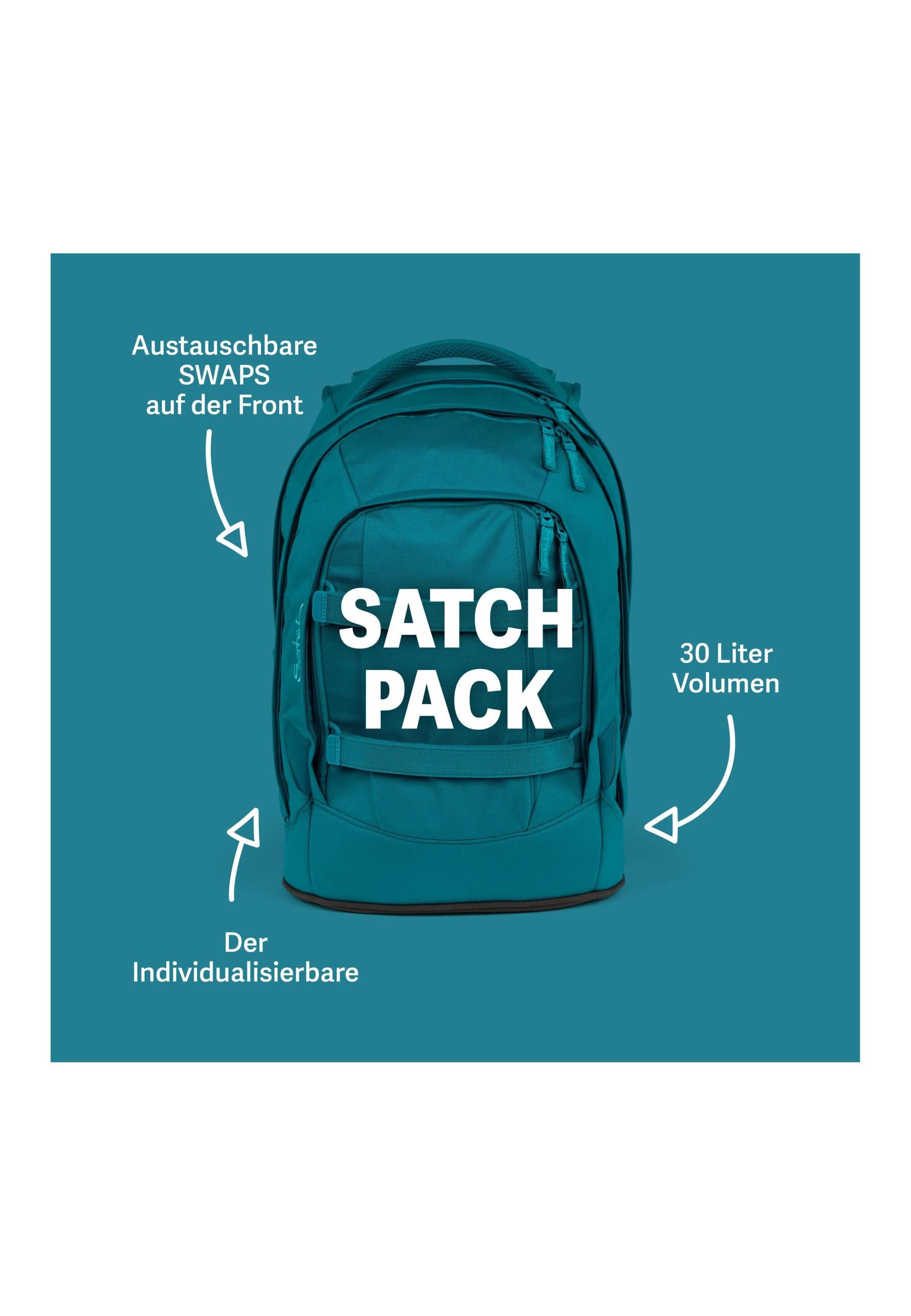 Satch Schulranzen pack Bundle . (4-tlg., 4-teiliges Set), größenverstellbares Rückensystem