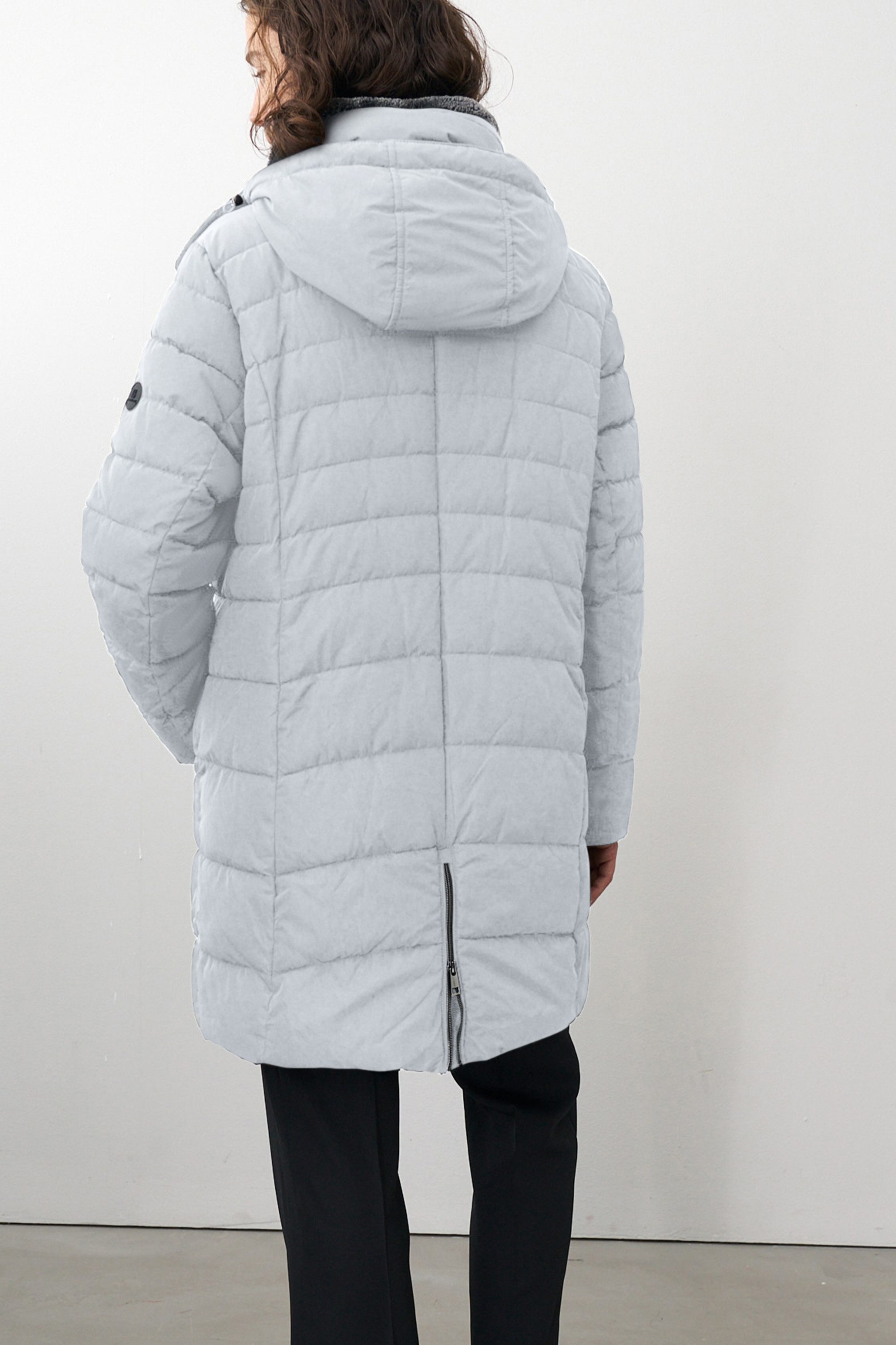 Barbara Lebek Steppmantel Übergangsmantel, Herbstmantel oder lange Steppjacke Damen