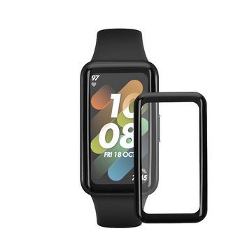 kwmobile Schutzfolie 2x Displayschutzfolie für Huawei Band 7, (1-St), Schutzfolie für Fitness Tracker - robuster Displayschutz - transparent