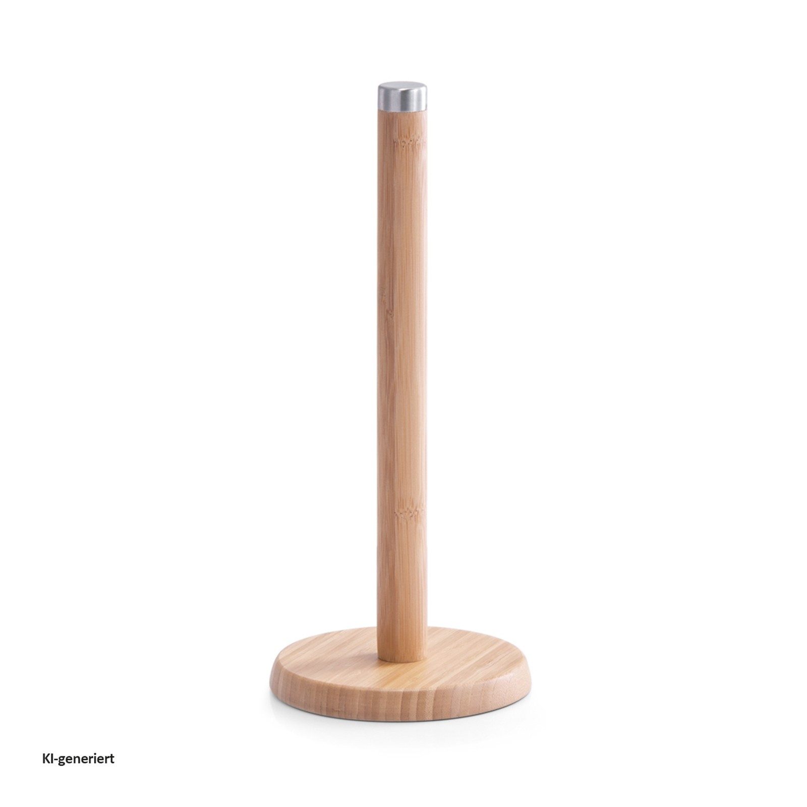 Neuetischkultur Küchenrollenhalter Küchenrollenhalter Bambus, Edelstahl, (Stück, 1-St., 1 Küchenrollenhalterung), Küchenrollenständer Küchentuchhalter