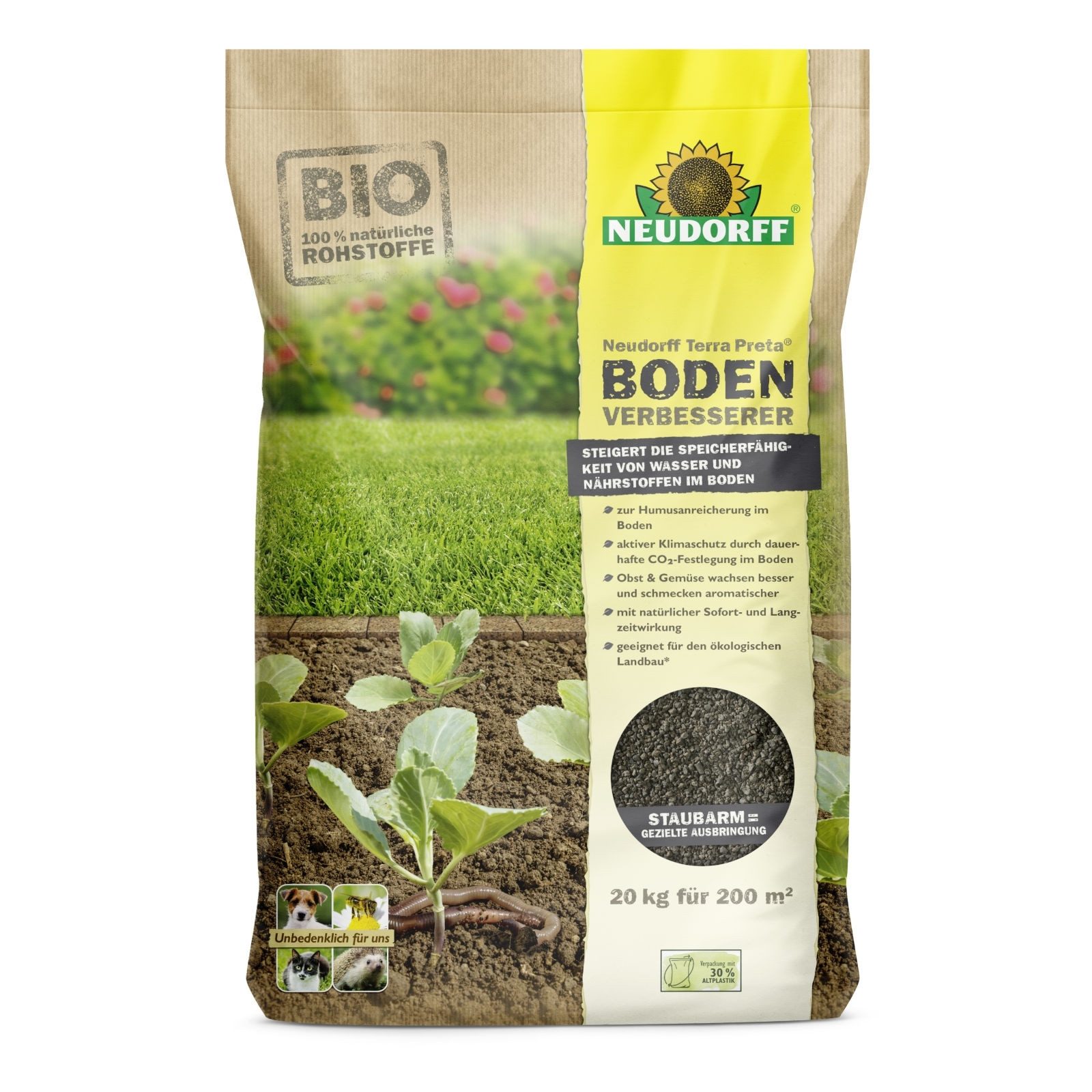 Rasendünger Terra Preta BodenVerbesserer 20 kg