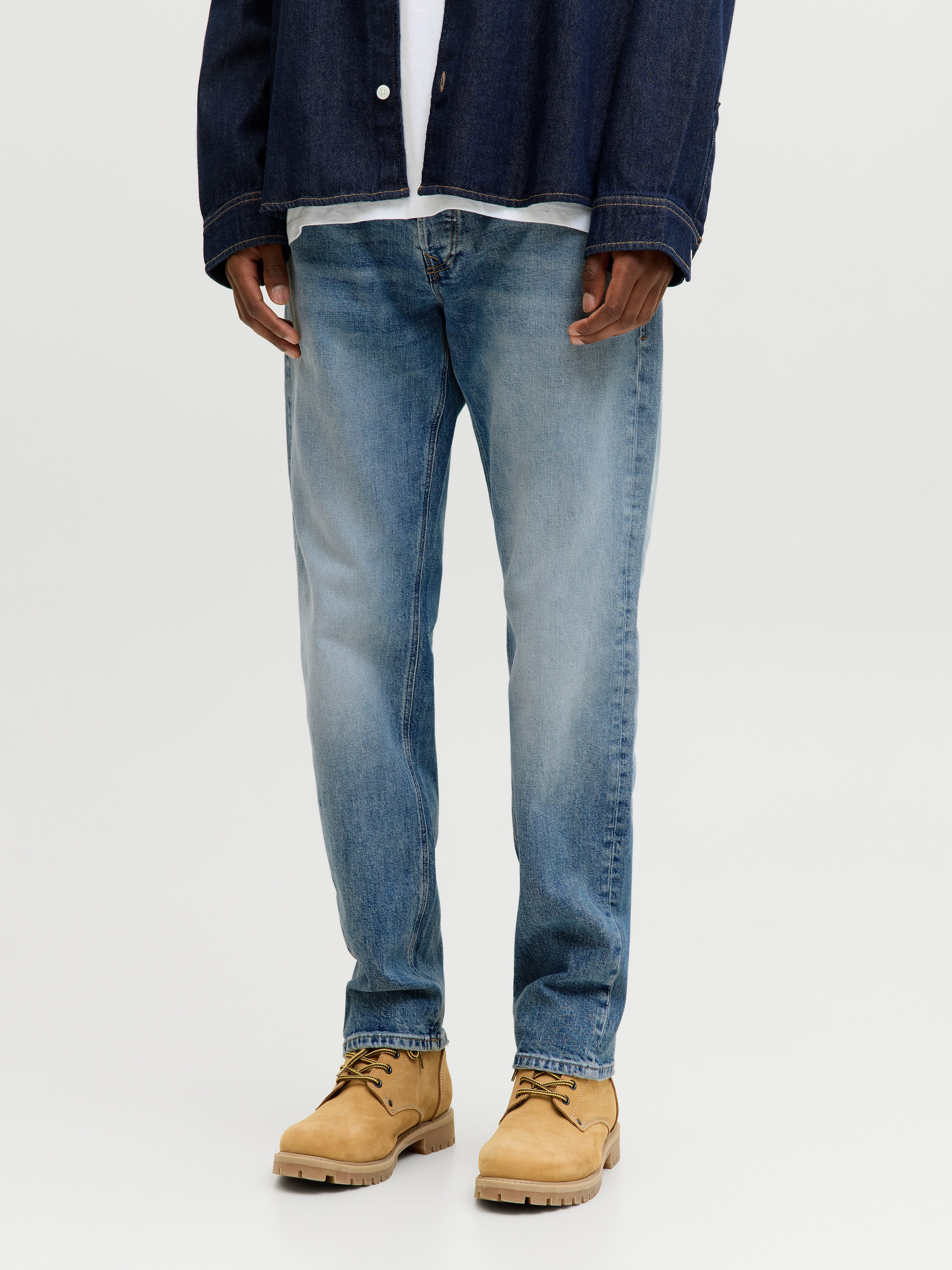 Jack & Jones Tapered-fit-Jeans JJIMIKE JJWELLS JJ Baumwollmischung, comfort günstig online kaufen