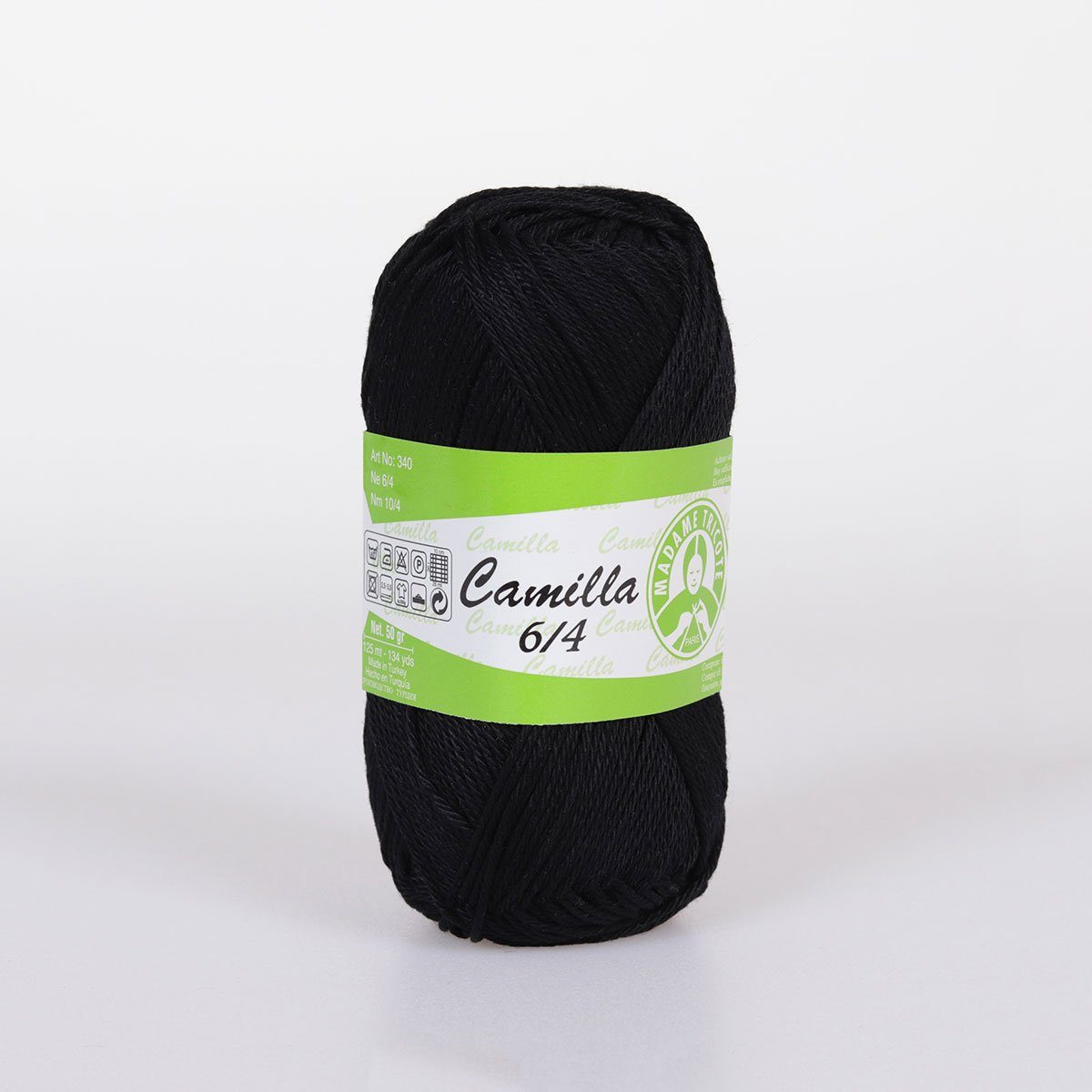 Madame Tricote Paris Ören Bayan Camilla Häkelwolle, 125,00 m (Packung, 10 x 50g), 100% Baumwolle, 10 x 50g, 125 Meter pro 50g Knäul, Nadelstärke 2,5