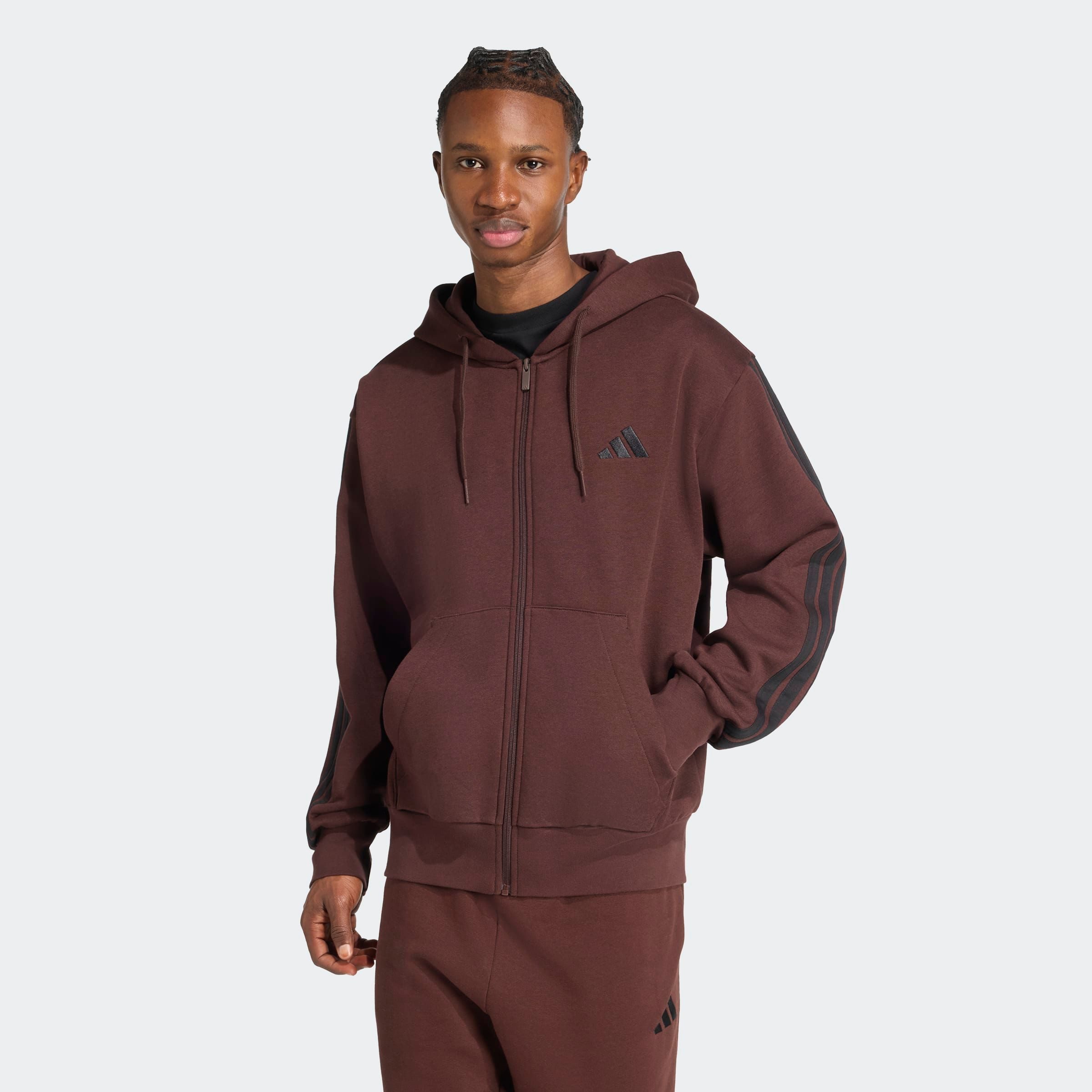 adidas Sportswear Sweatshirt M 3S FL FZ HD für Laufen und Sportmode, mit Re günstig online kaufen