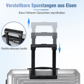 Ulife Trolleyset Kofferset Hartschalen-Trolley Handgepäck Reisekoffer, 4 Rollen, M-L-XL 3-teiliges Koffer-Set,hochwertigem PVC-Material