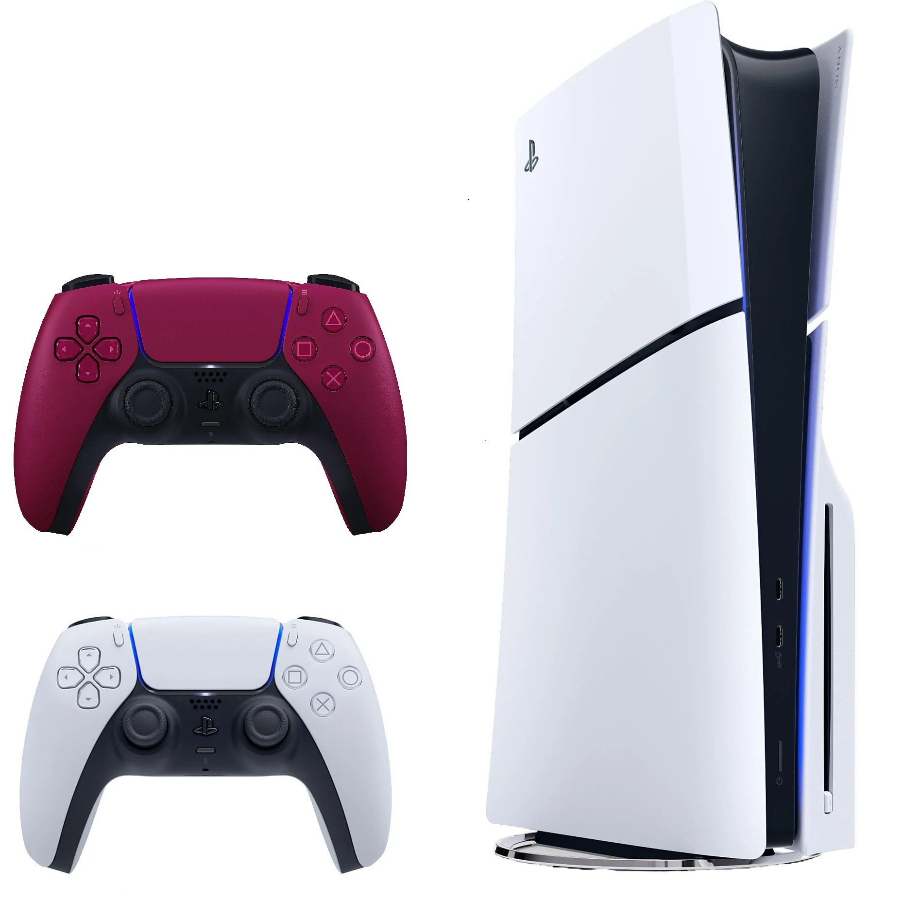 Playstation Playstation 5 Slim 1TB mit Blu-ray Laufwerk + 2 Controller Wunschfarbe