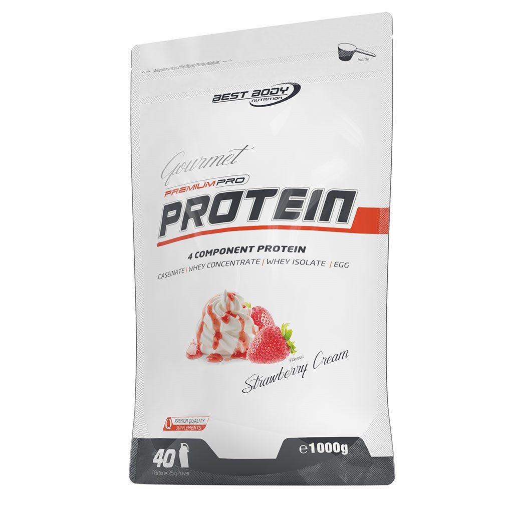Best Body Nutrition Gourmet Premium Pro Protein - 1000 g Zipp-Beutel Pulver, 1000 g