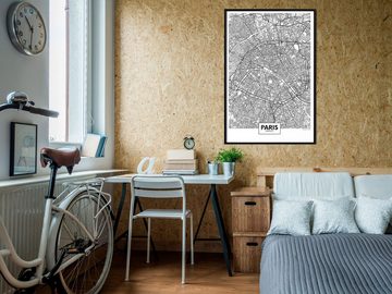 Artgeist Poster Map of Paris []
