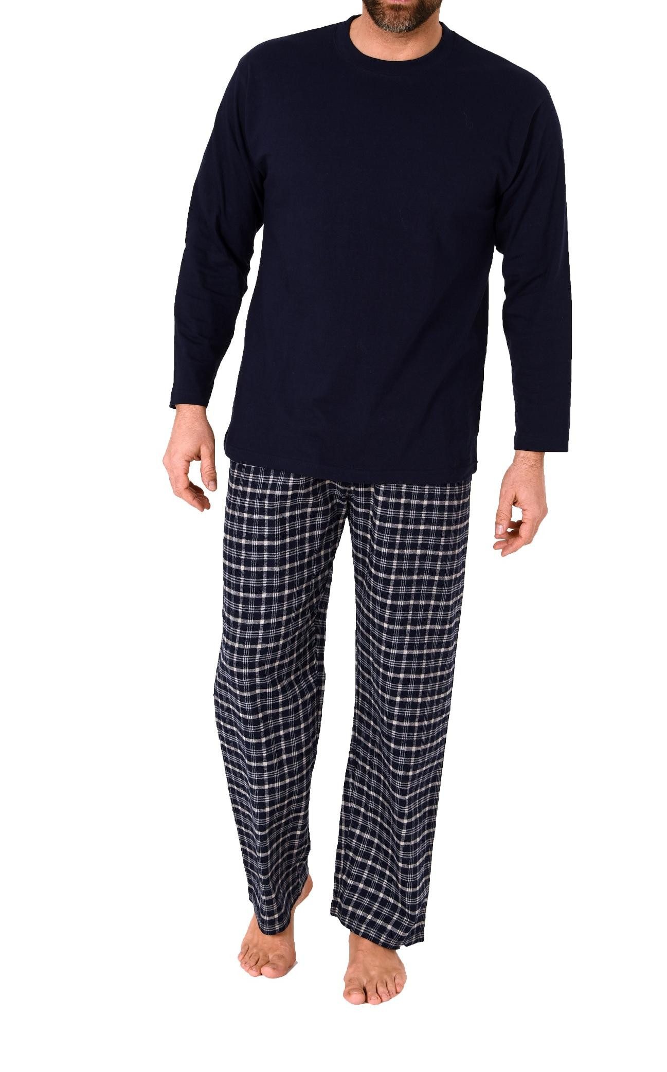 Trend by Normann Pyjama Herren Schlafanzug lang mit Flanell Hose - auch in günstig online kaufen