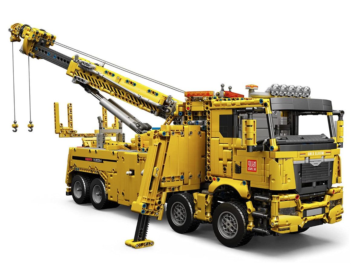 Mould King 17028 Abschlepp-LKW Gelb Konstruktions-Spielset, (4883 St)