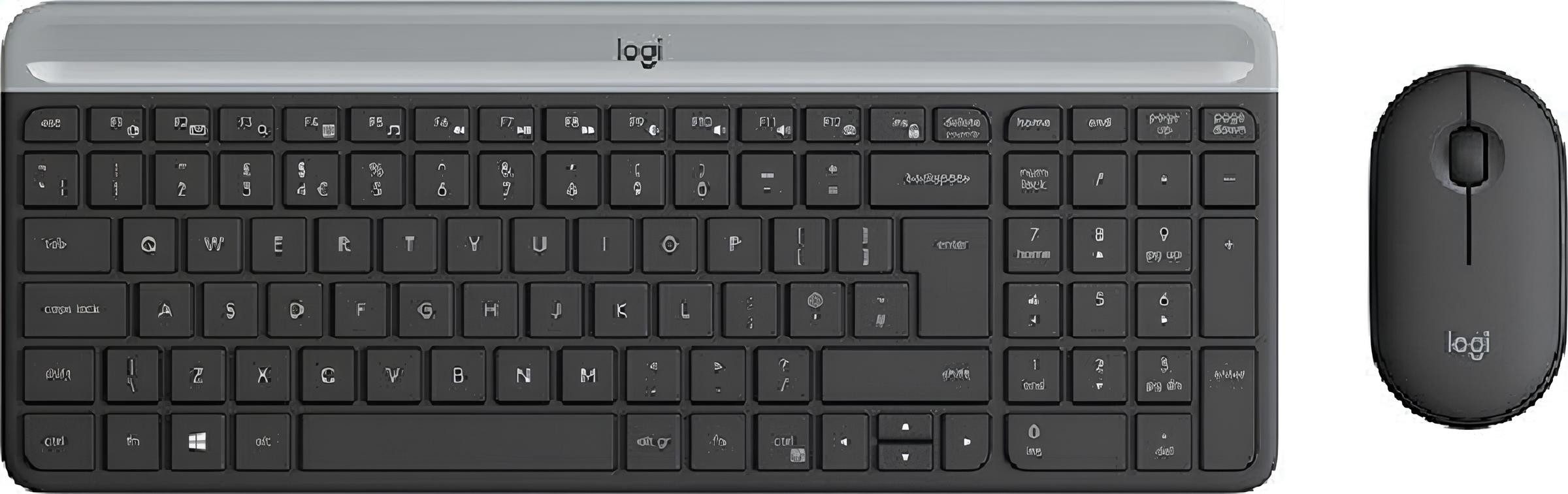 Logitech Wireless MK470 Slim Combo - GRAPHITE - NLB - CENTRAL Tastatur- und Maus-Set