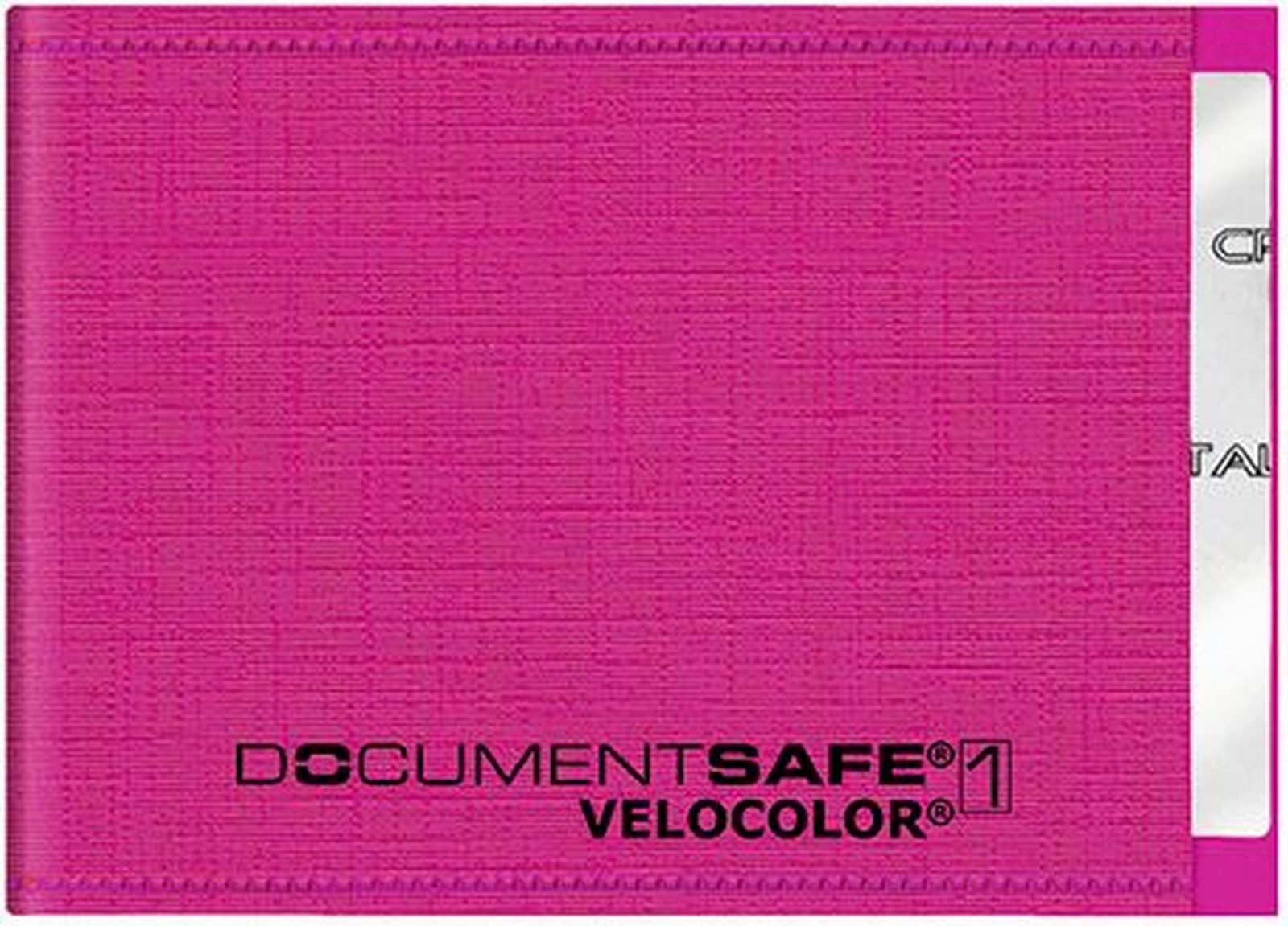 VELOFLEX Schreibgeräteetui Kartenschutzhülle Document Safe RFID mit Abschirmfolie 90x63mm pink
