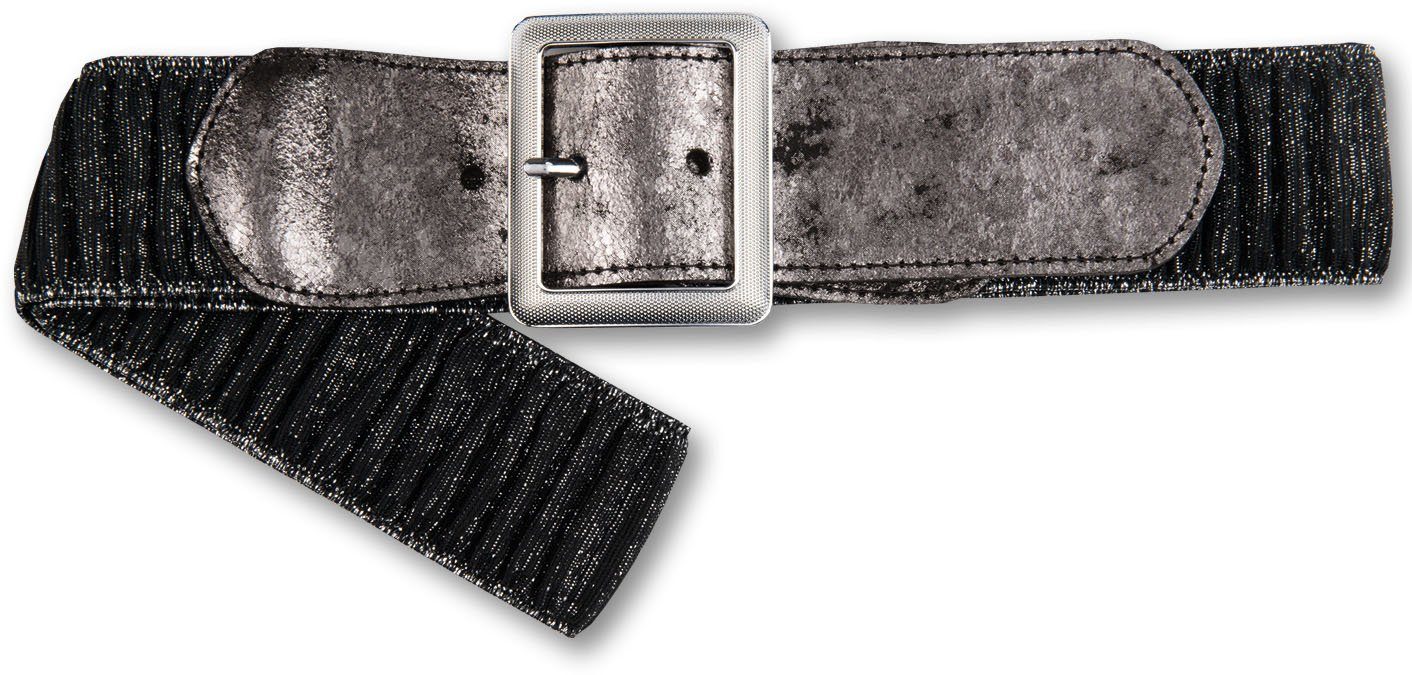 BERND GÖTZ Stretchgürtel mit Metallic-Look günstig online kaufen