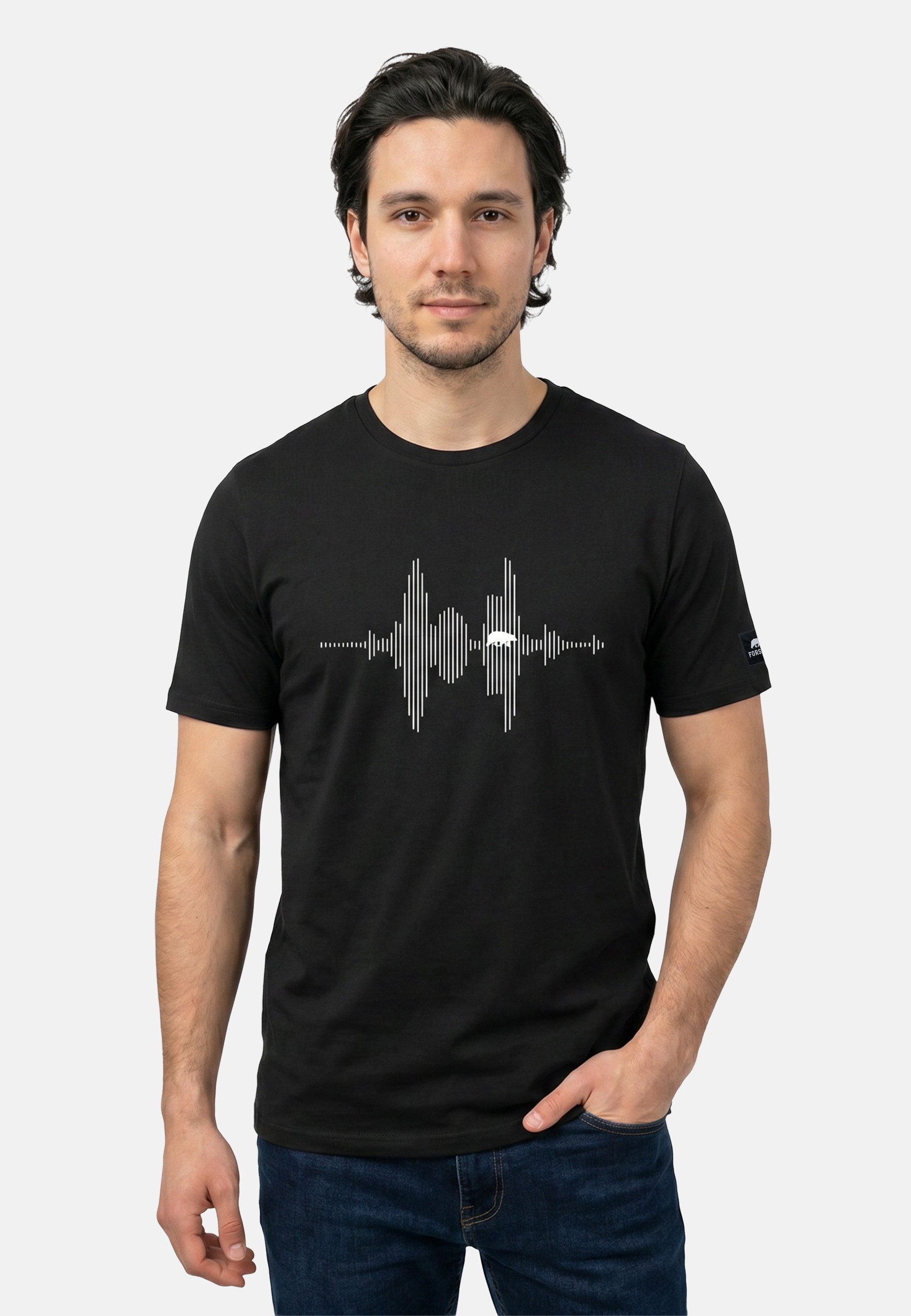 T-Shirt mit Audiowelle