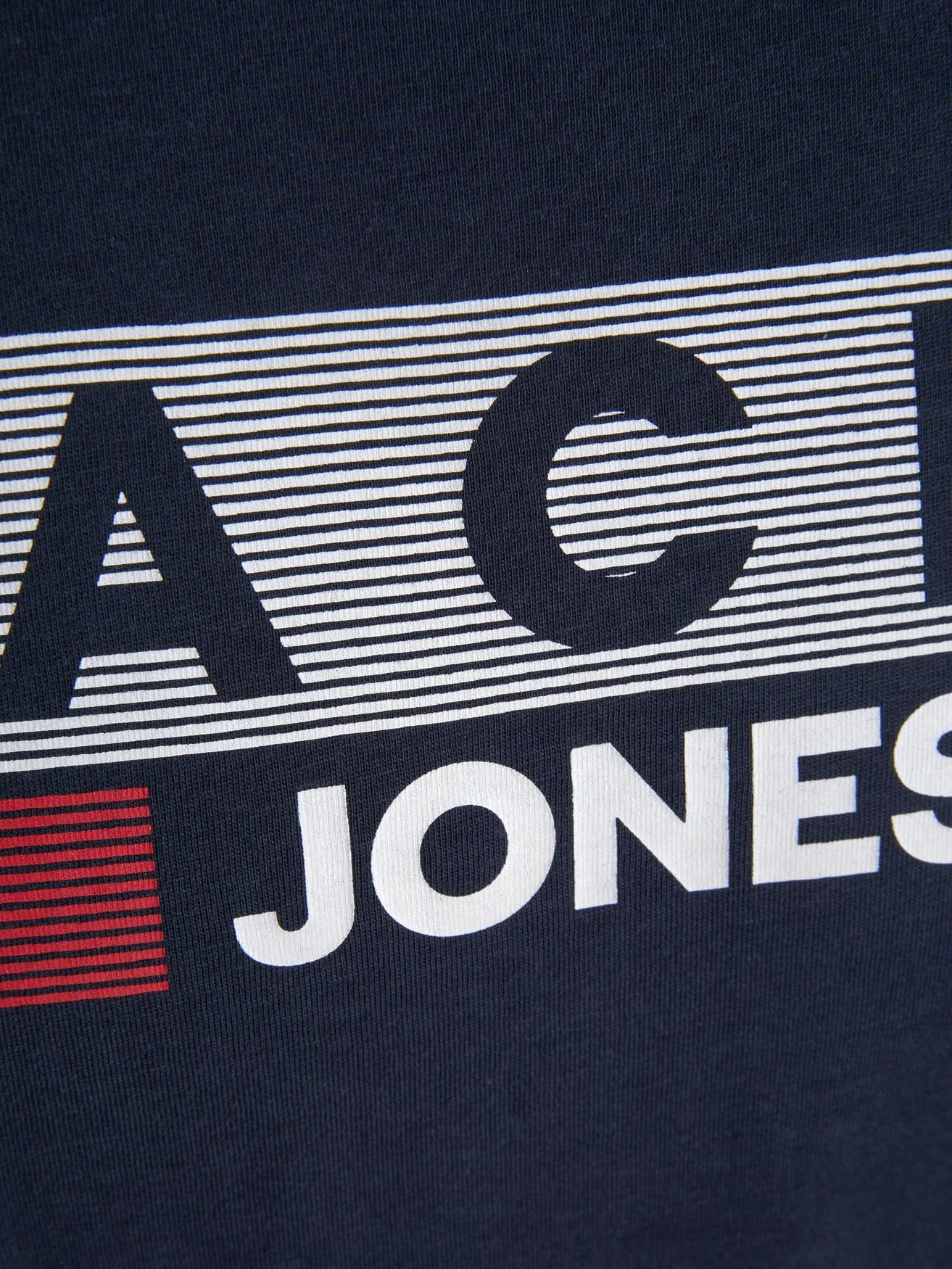 in Shirt Jones & Kurzarm T-Shirt Dunkelblau-2 4831 Size Jack Plus Übergrößen Logo JJECORP T-Shirt