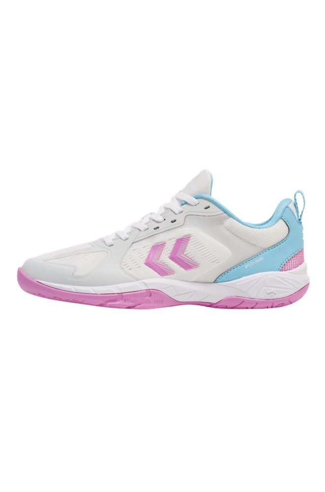 hummel Hallen-Indoorschuhe Speed Court weiss/mauve Herren Badmintonschuh